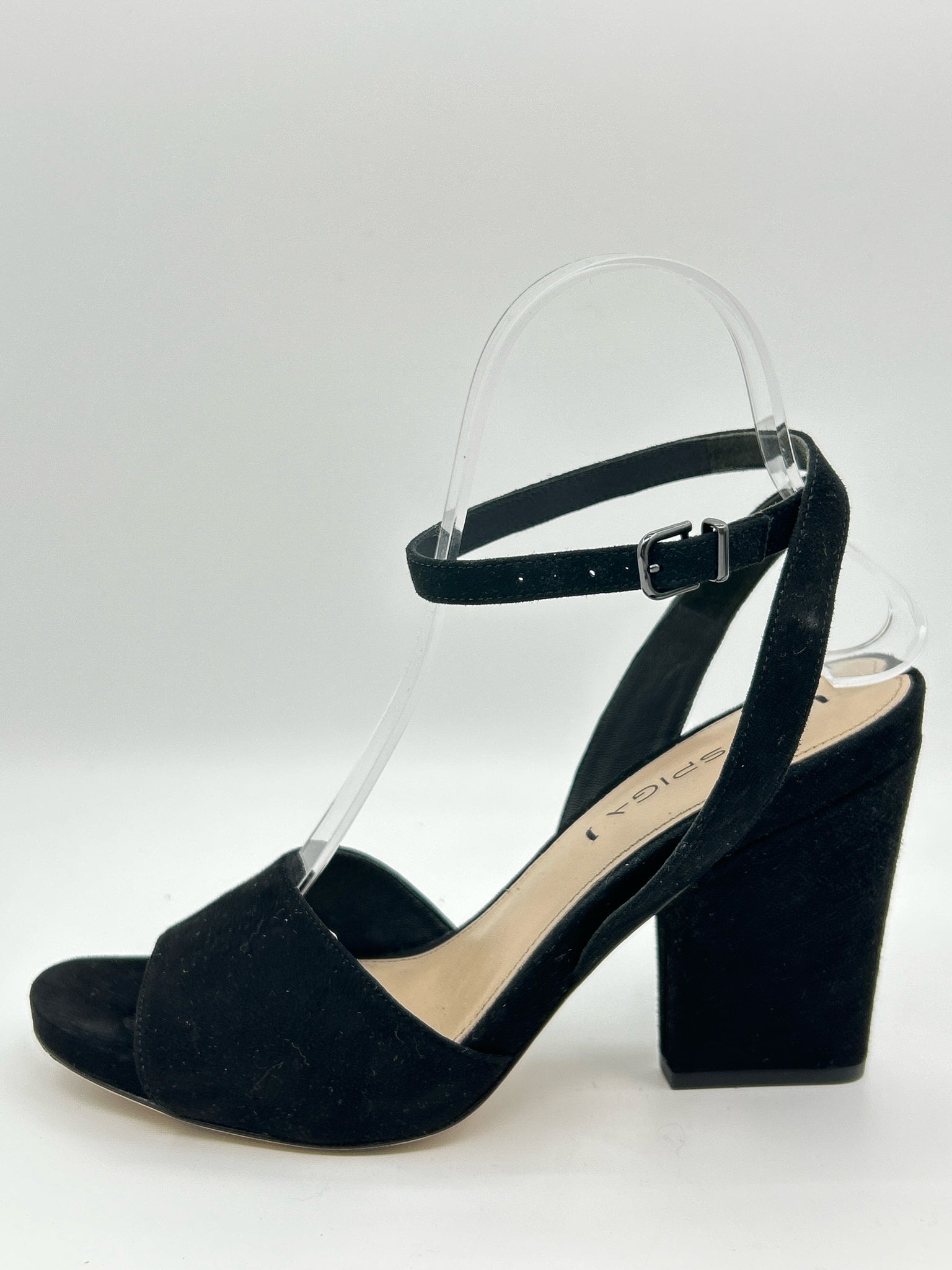 VIA SPIGA Size 8M Black Women Sandal