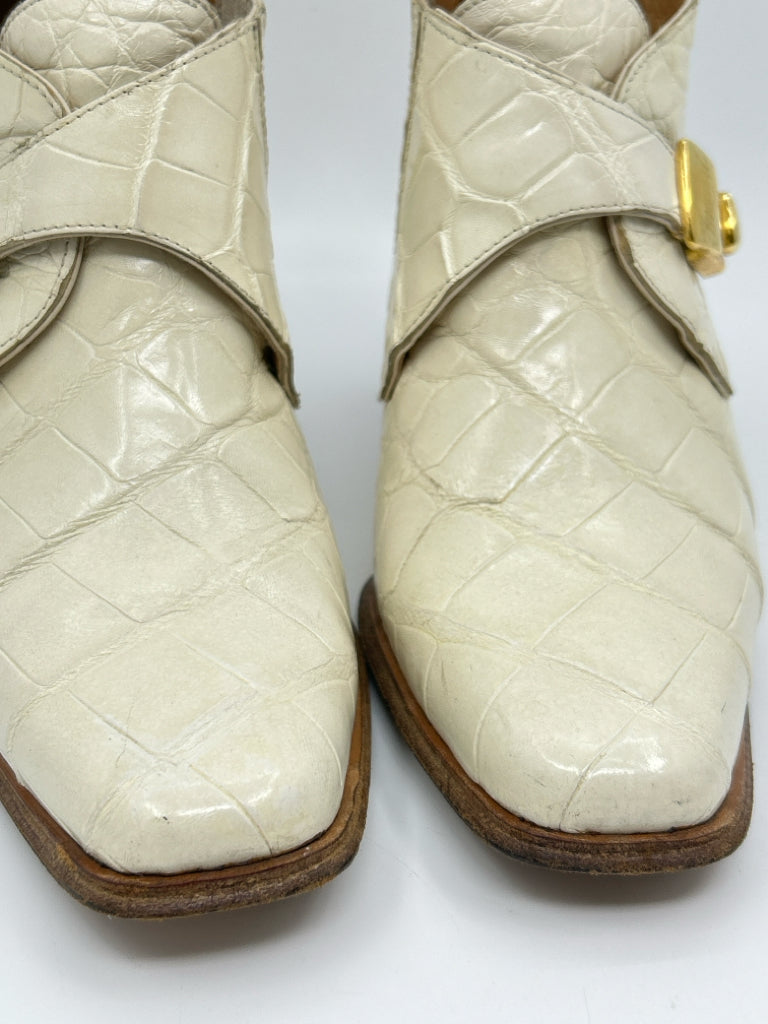 Mauri Made in Italy Women Size 38.5B Cream Booties