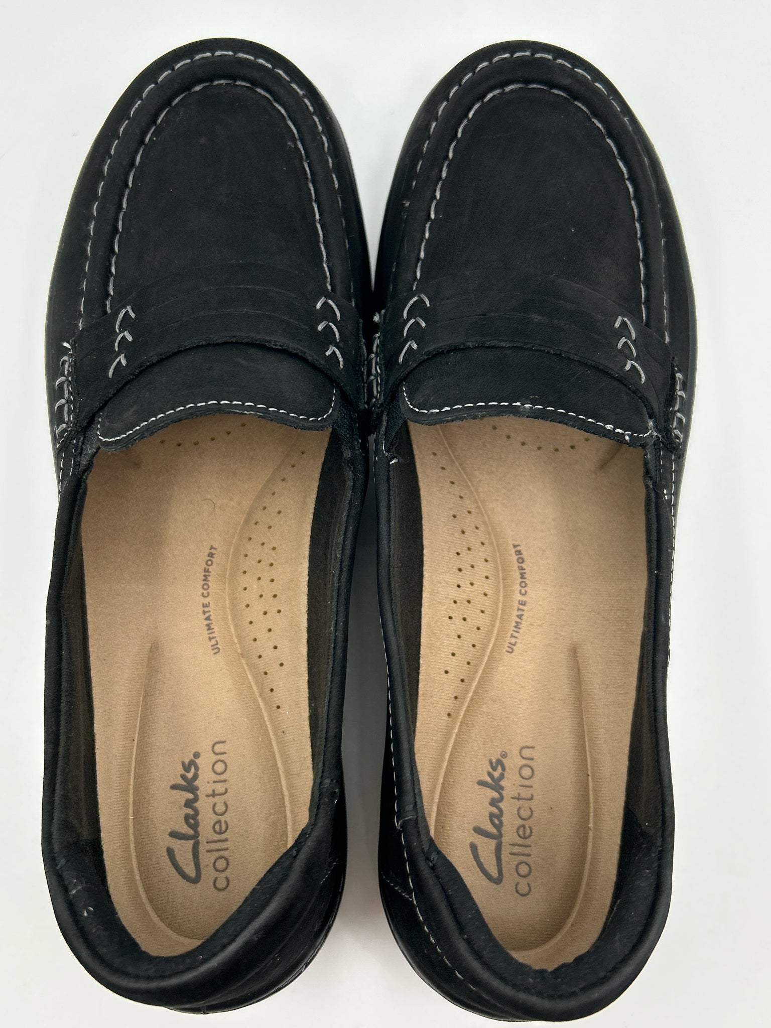 CLARKS COLLECTION Size 9W Black Women's Loafer