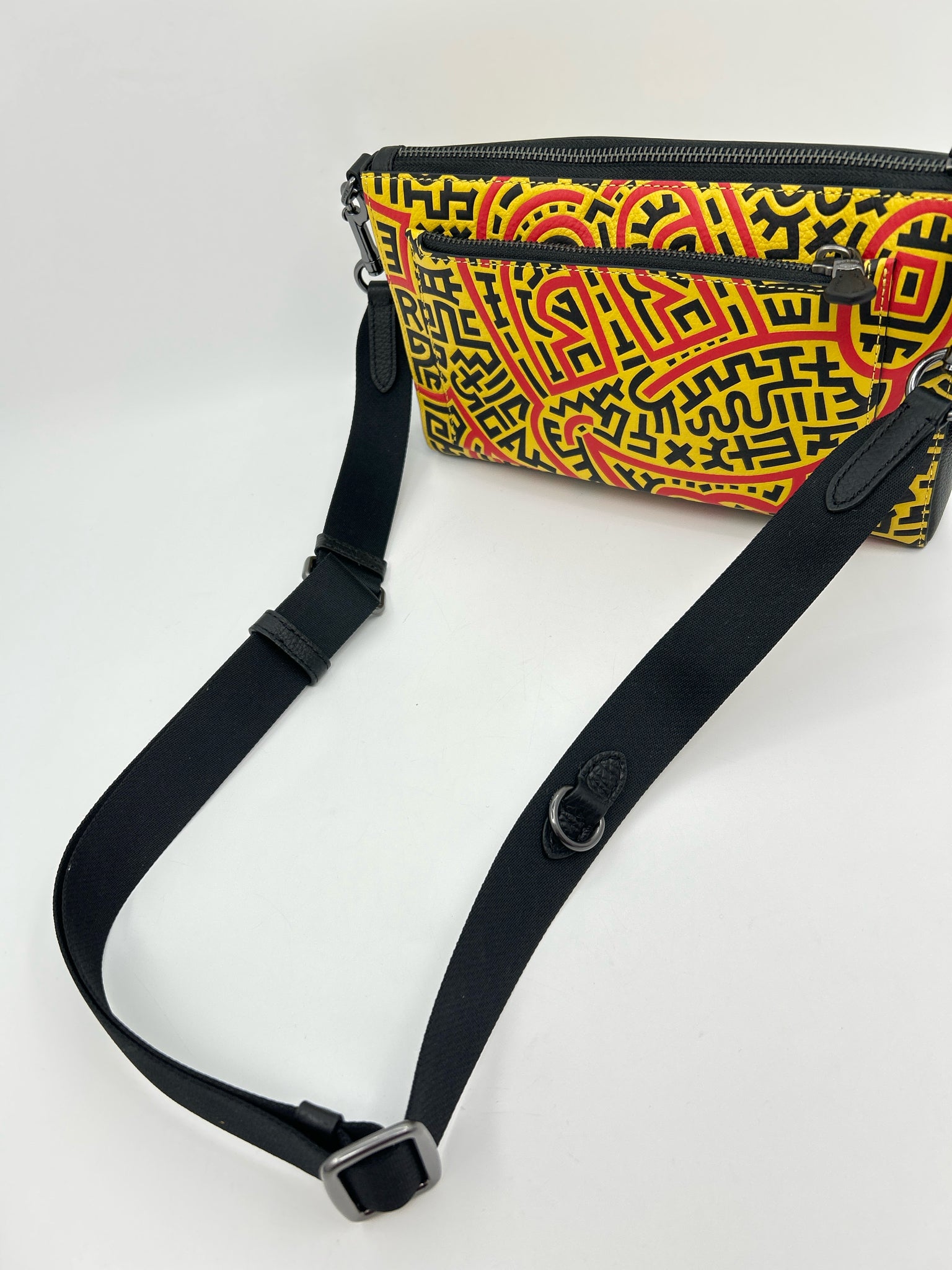 COACH YELLOW AND BLACK Women Purse