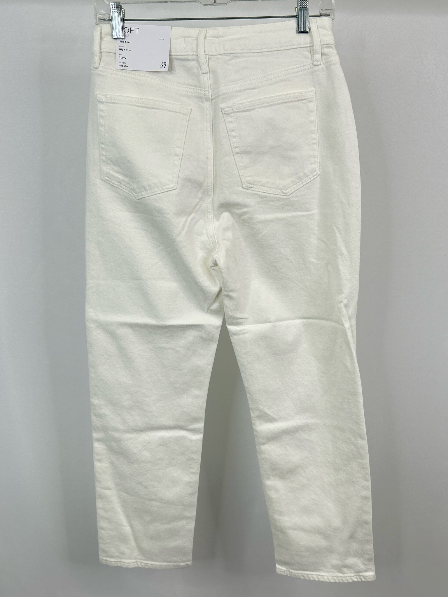 LOFT Size 4/27 White Denim Women Jeans