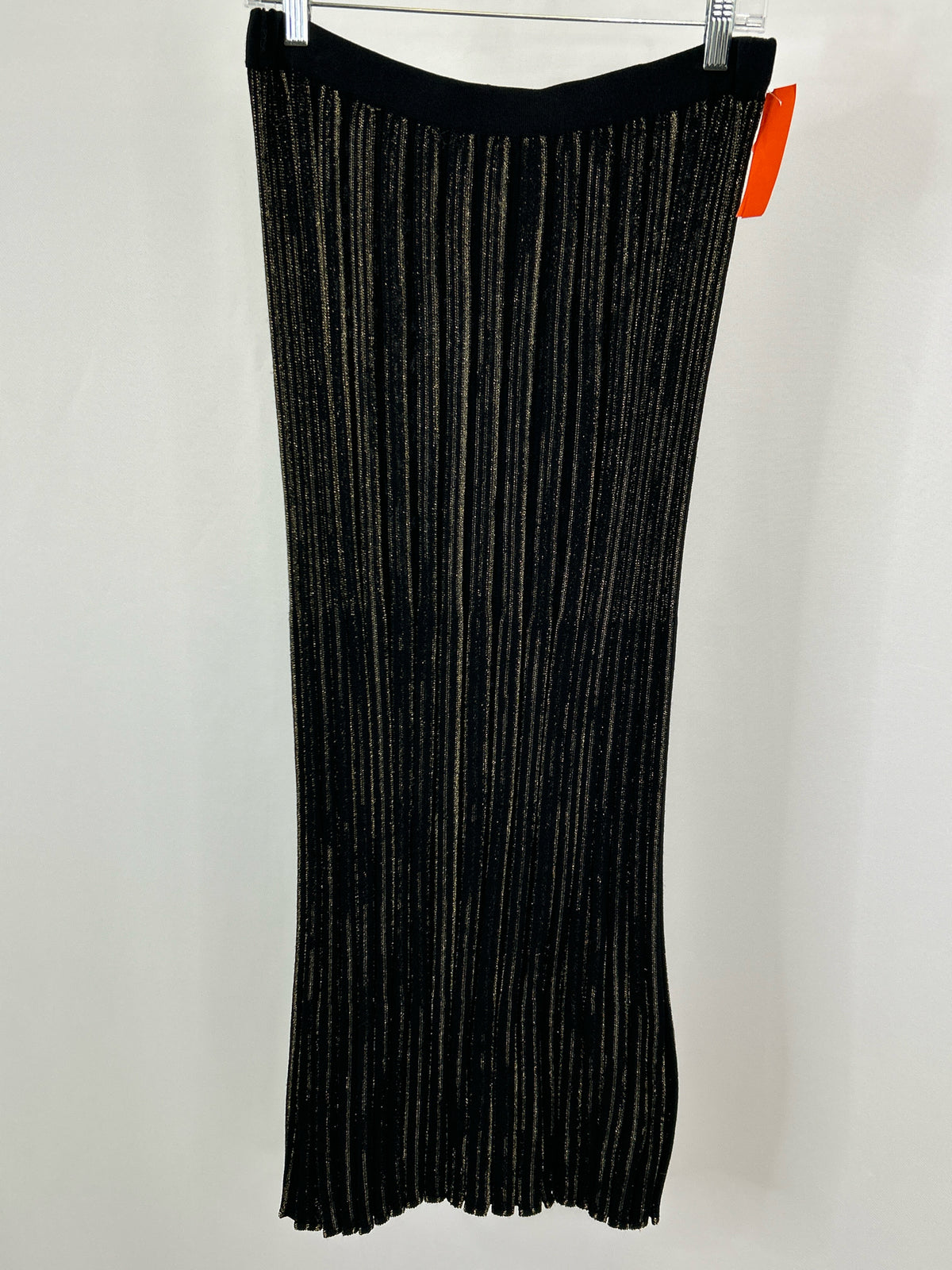 MING WANG Size M BLACK AND GOLD Women Skirt
