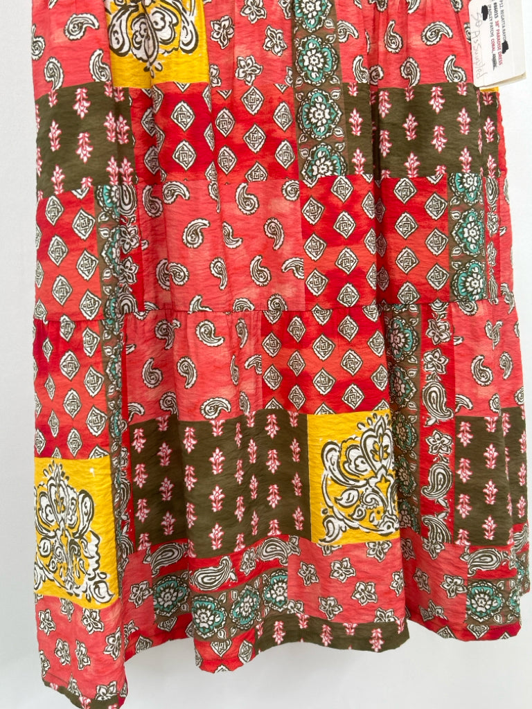Escape by Habitat Clothes Size S Coral Print Women's Dress