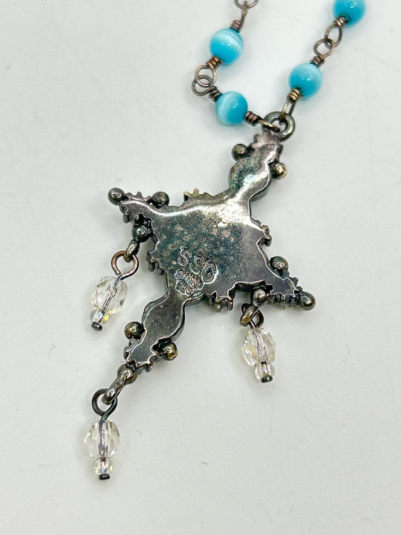 SUZANNE SOMERS SILVER AND BLUE Necklace