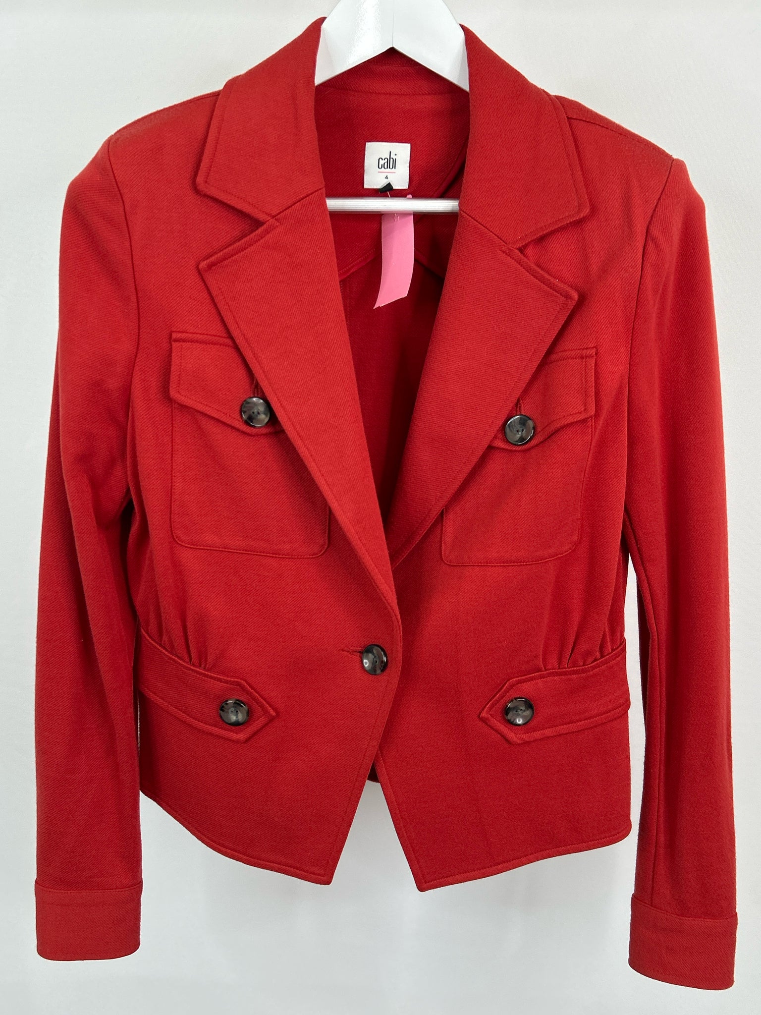 CABI Size 4 Red Women Jacket