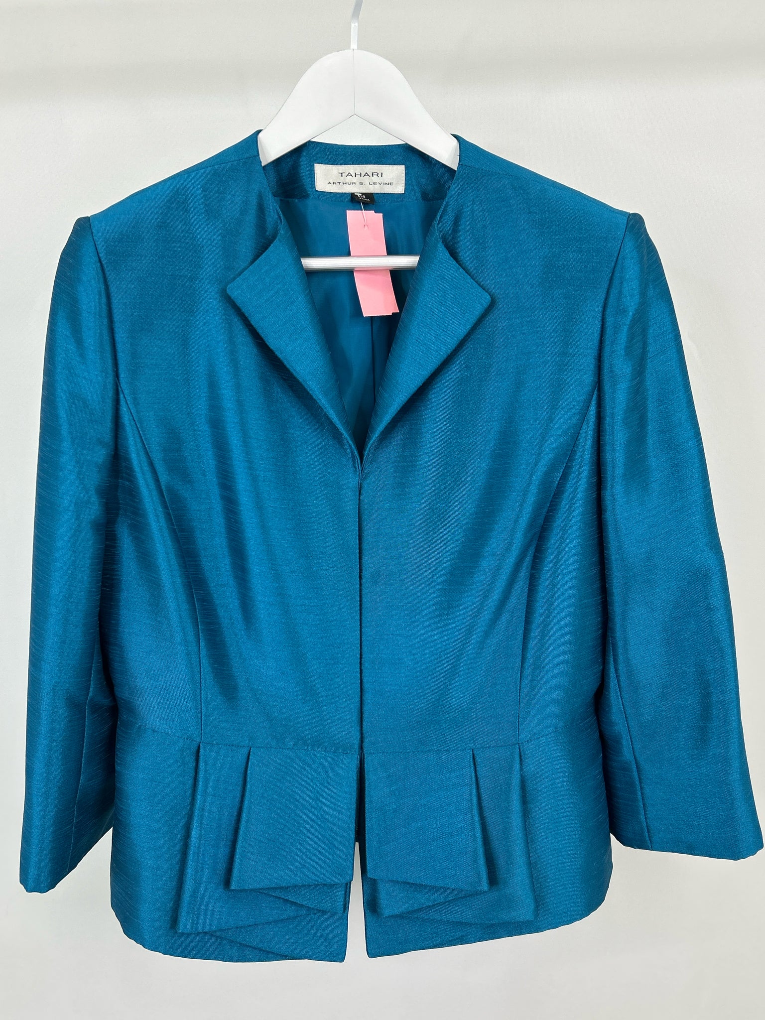 TAHARI Size 14 Blue Women Jacket