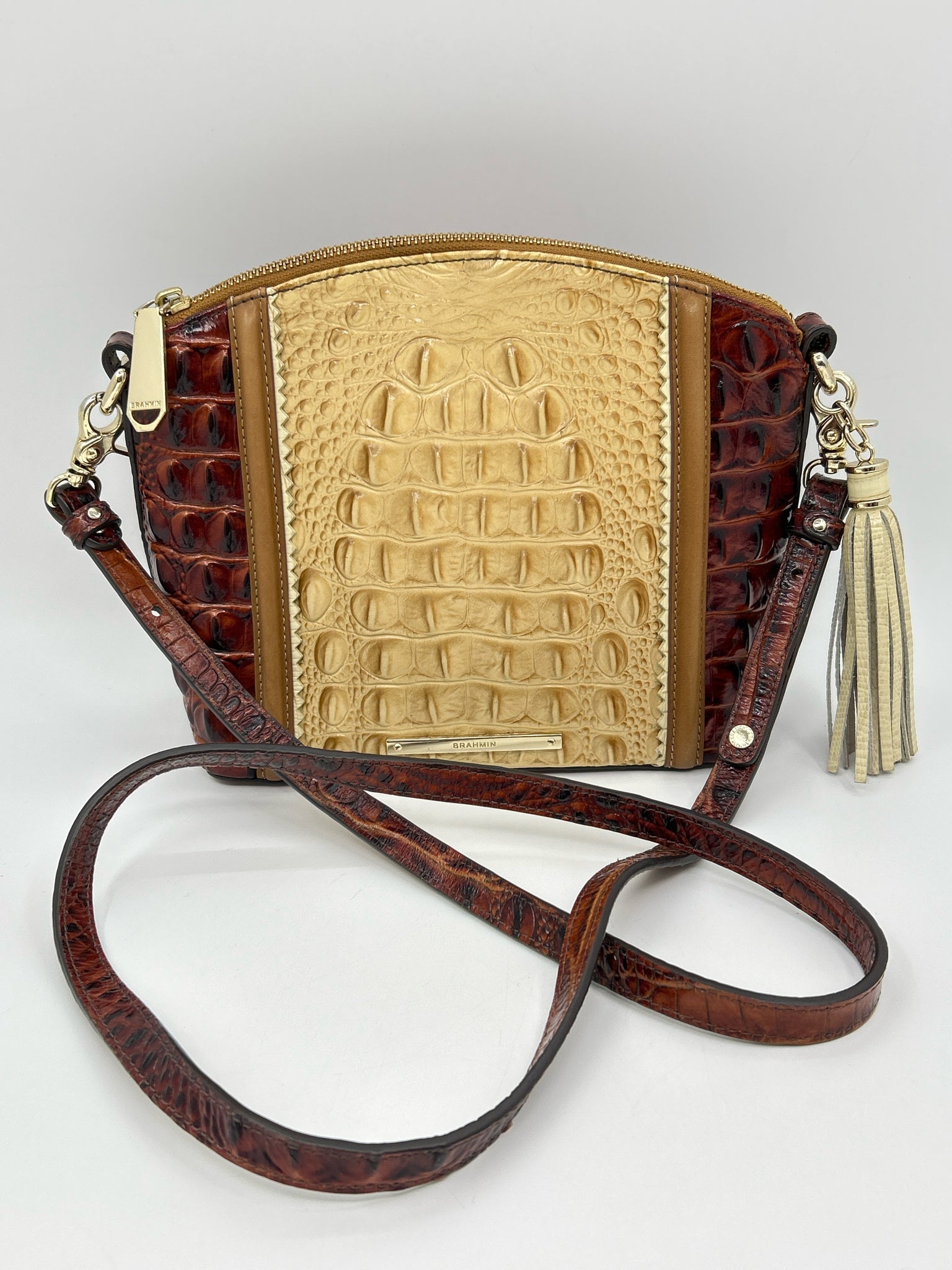 BRAHMIN BEIGE AND BROWN Women Purse