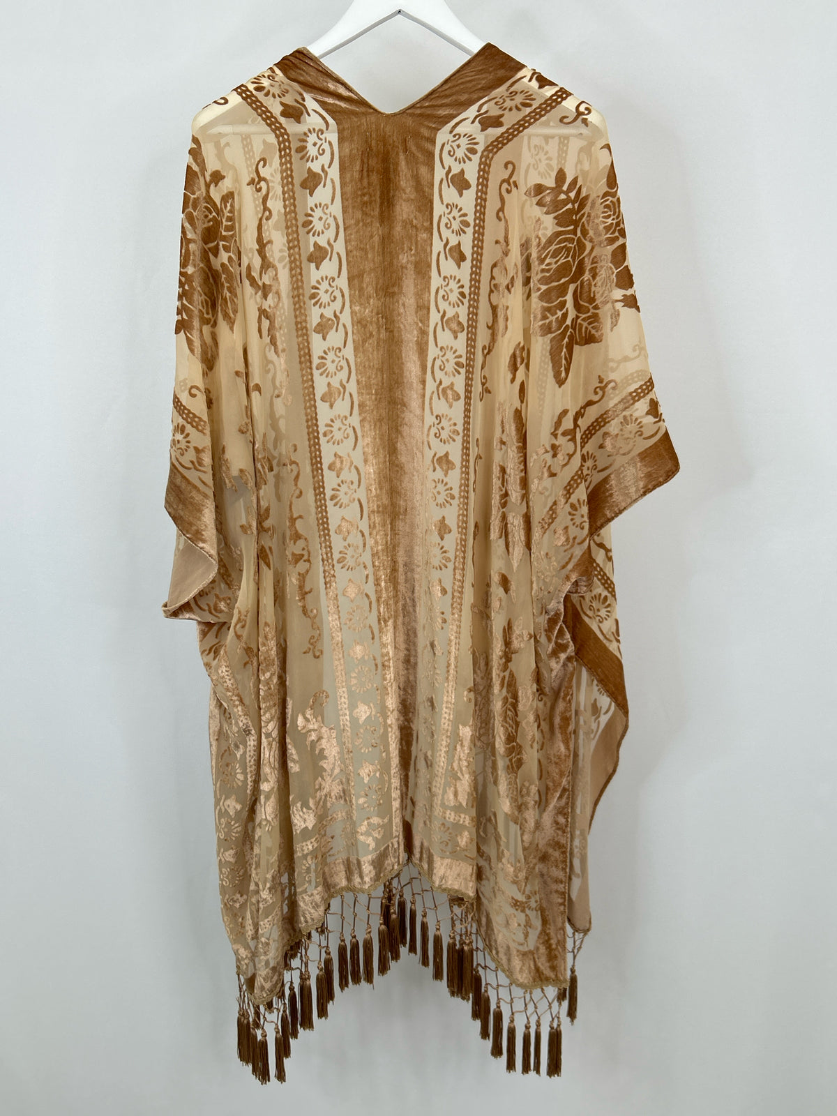 FREE PEOPLE One Size Beige & Brown Women Kimono