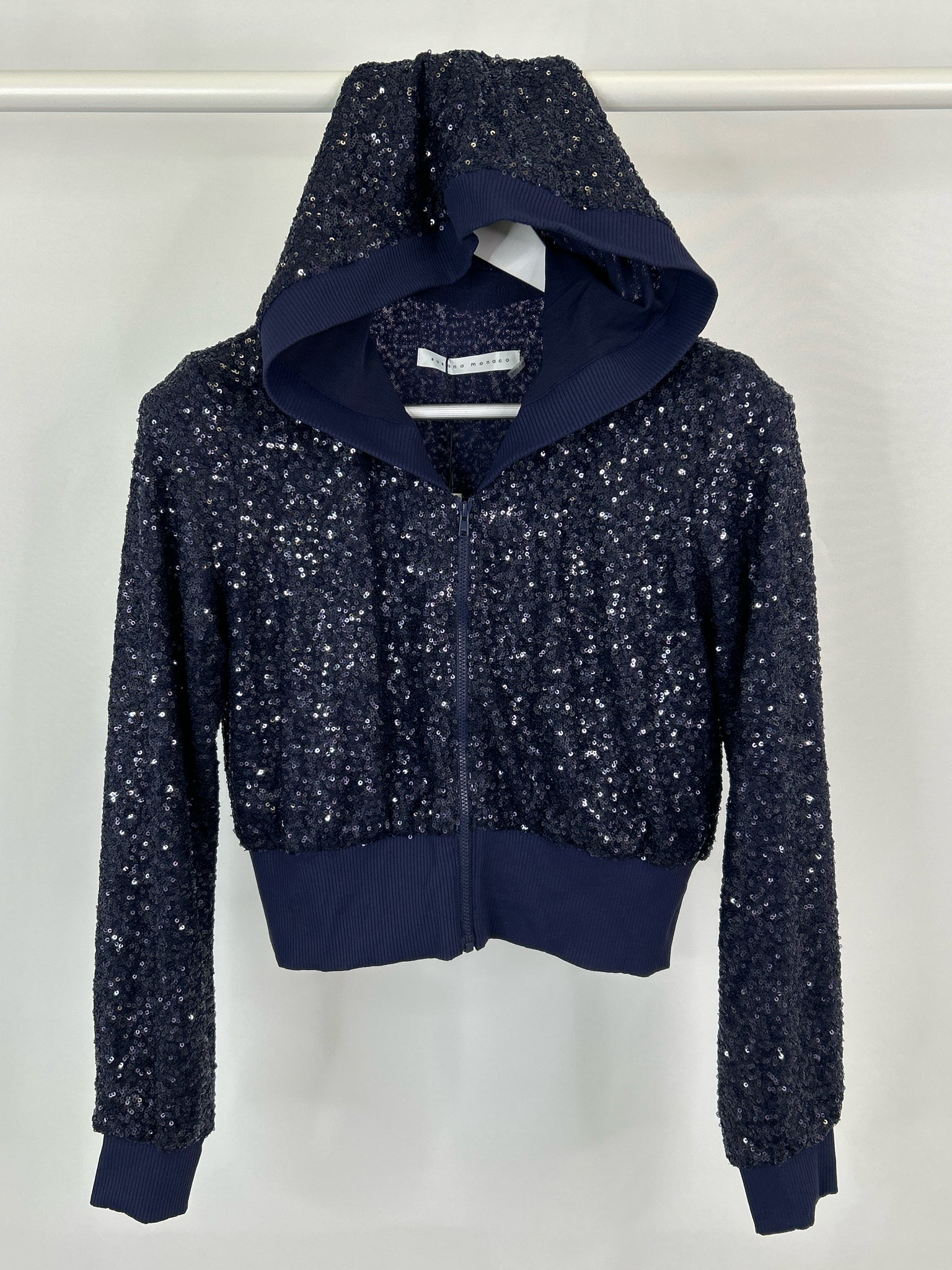 SUSANA MONACO Size S Navy Women Jacket NWT