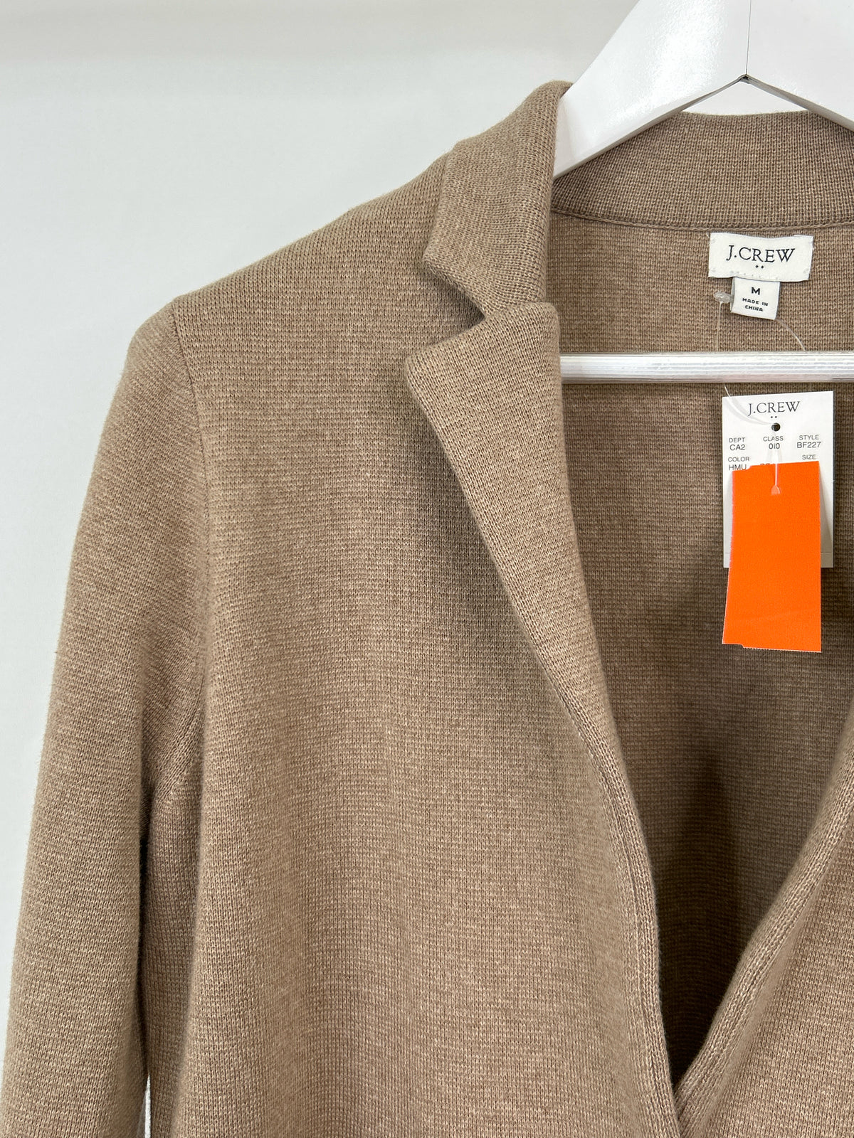 J. CREW Size M Light Brown Women Cardigan