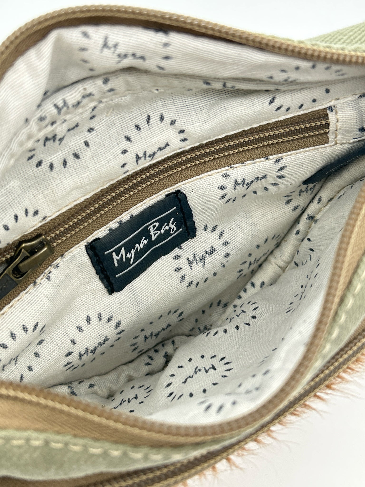 MYRA BAG Olive and Brown Women Purse