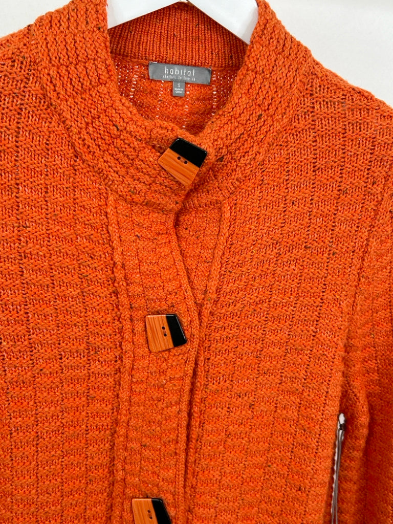 HABITAT Women Size S Orange Cardigan