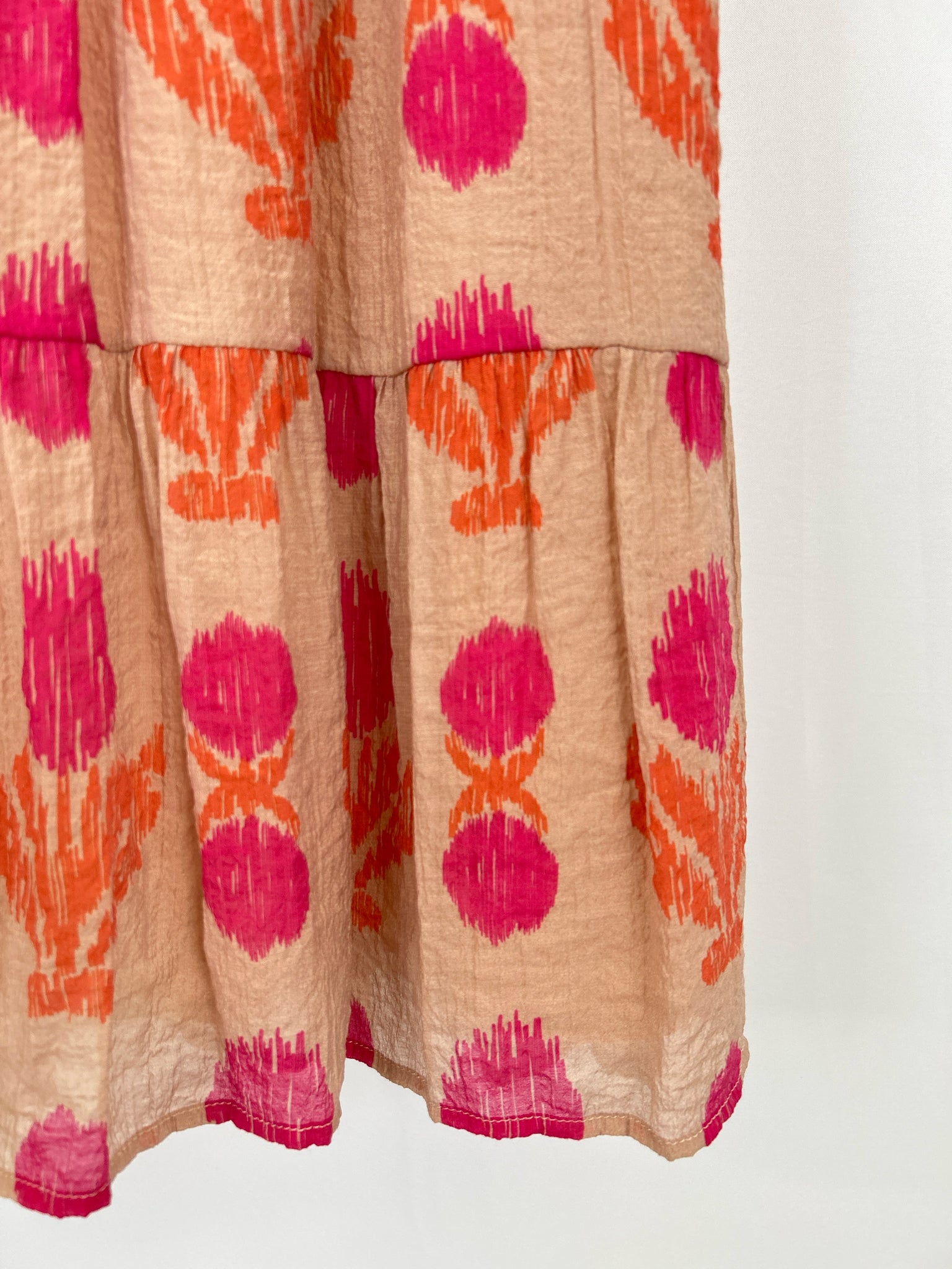 THML Size S Brown & Pink Women Dress