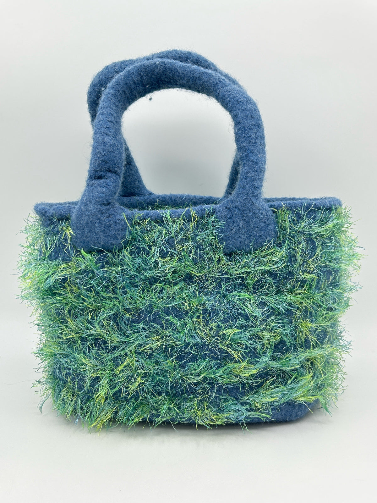 NO BRAND Blue & Green Women Tote