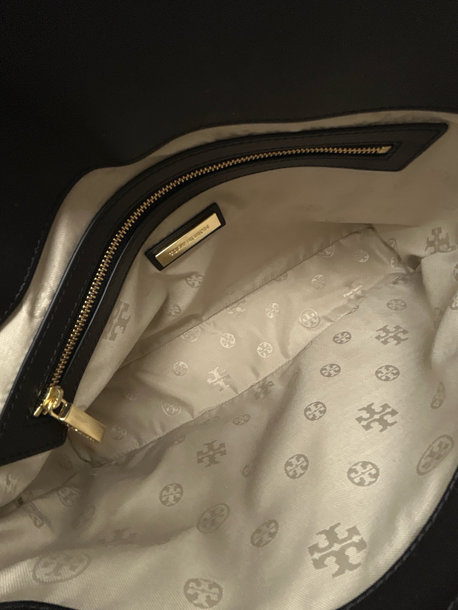 TORY BURCH Black and White Women Purse