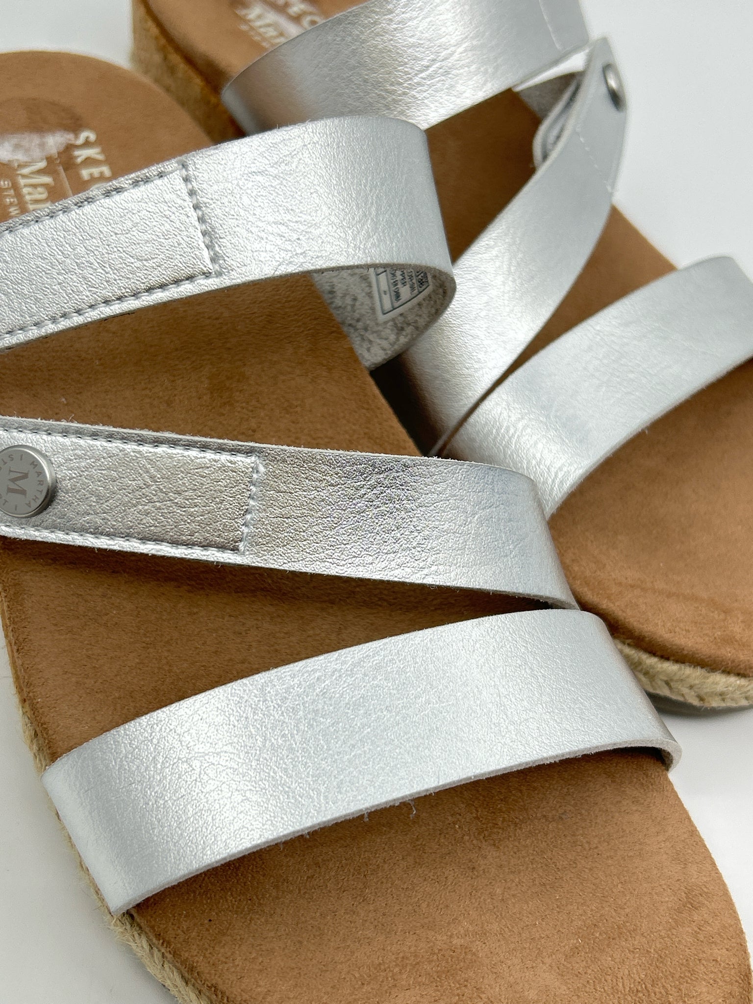 skechers Size 8.5 Silver Women Sandal