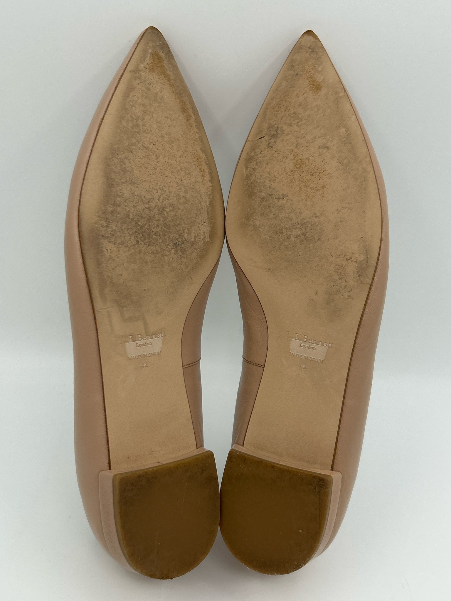 L.K. BENNETT Size 42/11 Beige Women Flats
