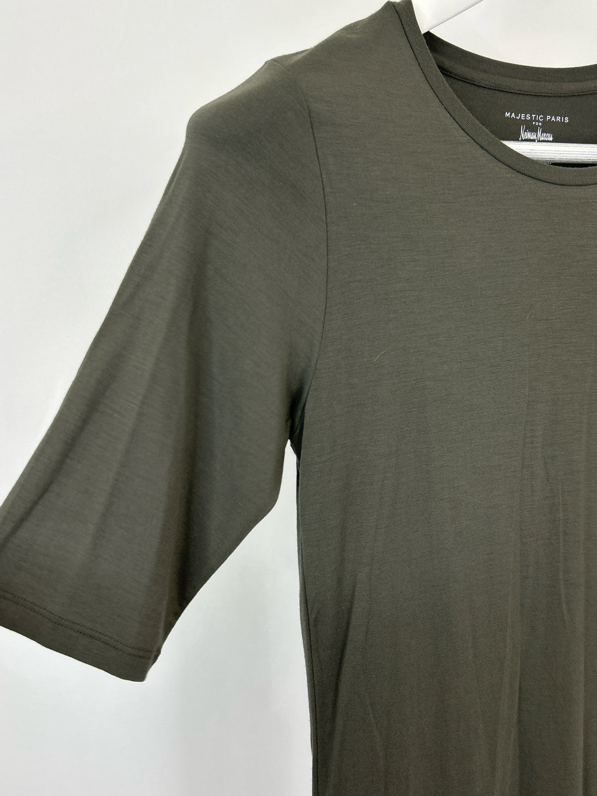 Majestic Paris Size M OLIVE Women T-shirt