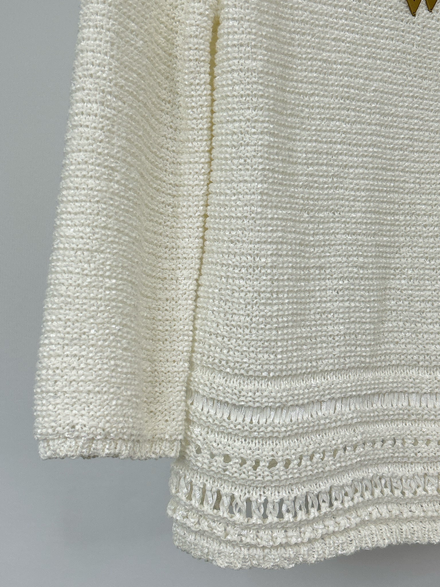 RUBY RD. Size L White Women Sweater