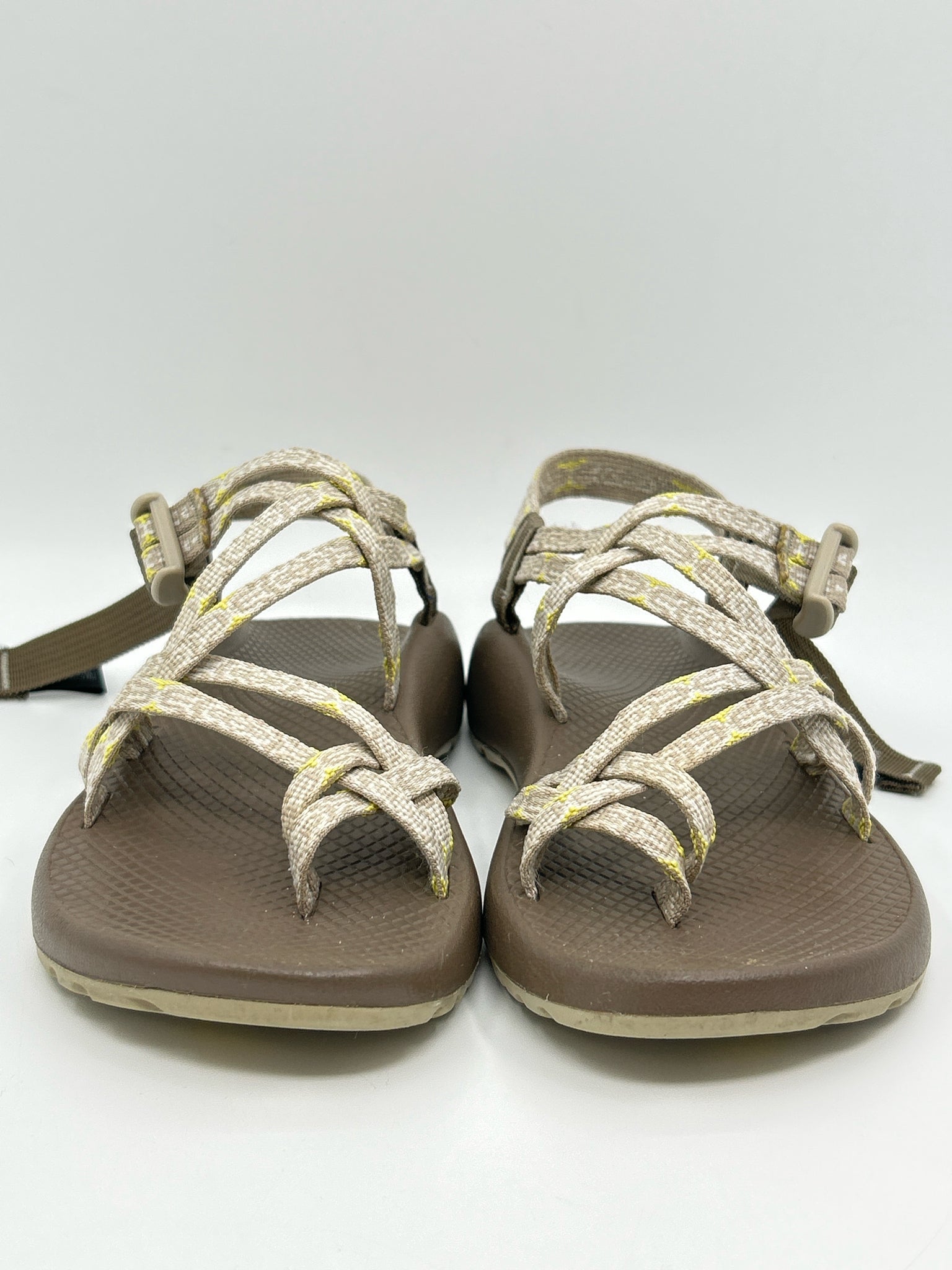 CHACO Size 9 Brown & Yellow Women Sandal