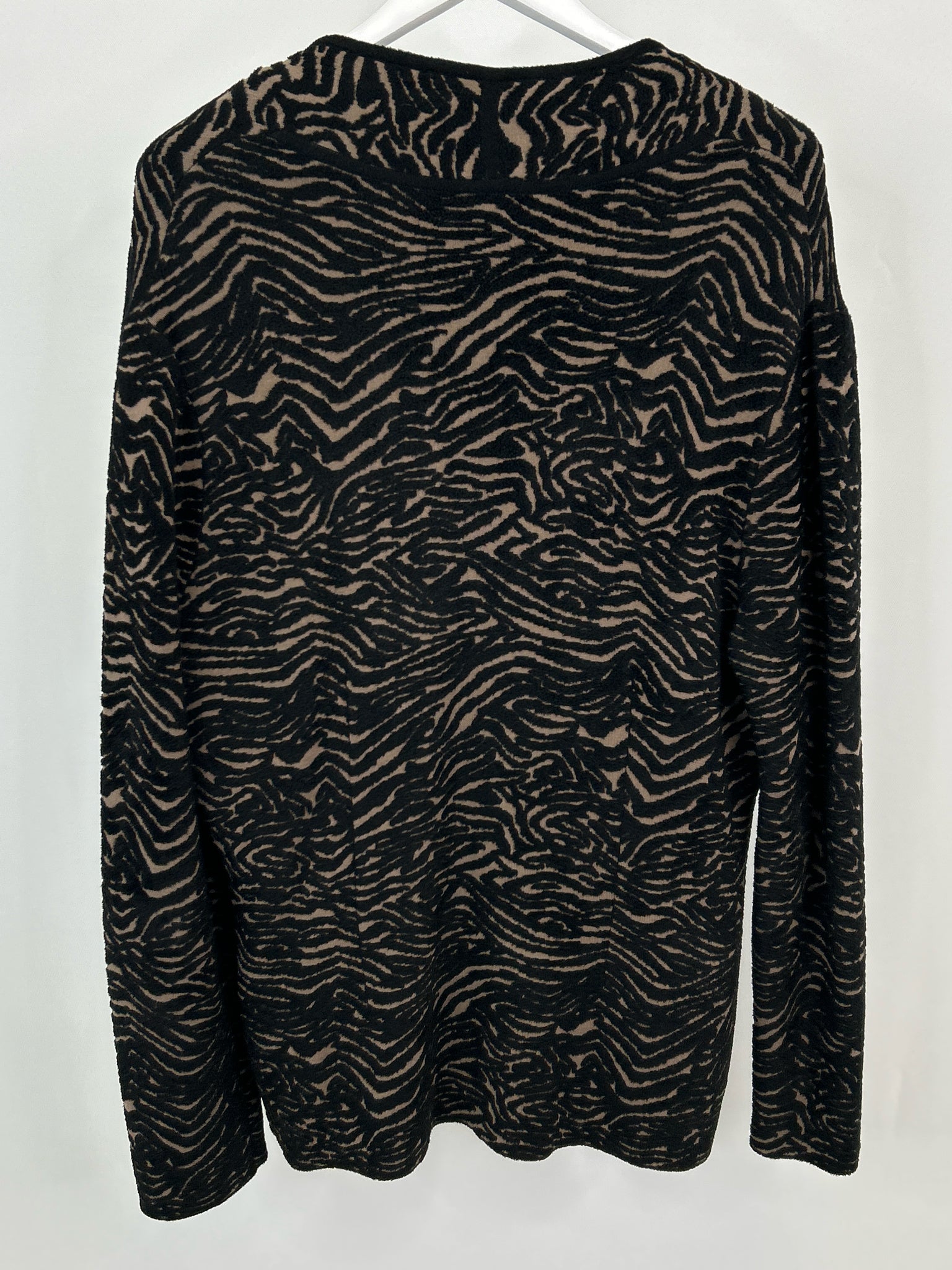 ESCADA Size XL Black Print Women 2-piece Set