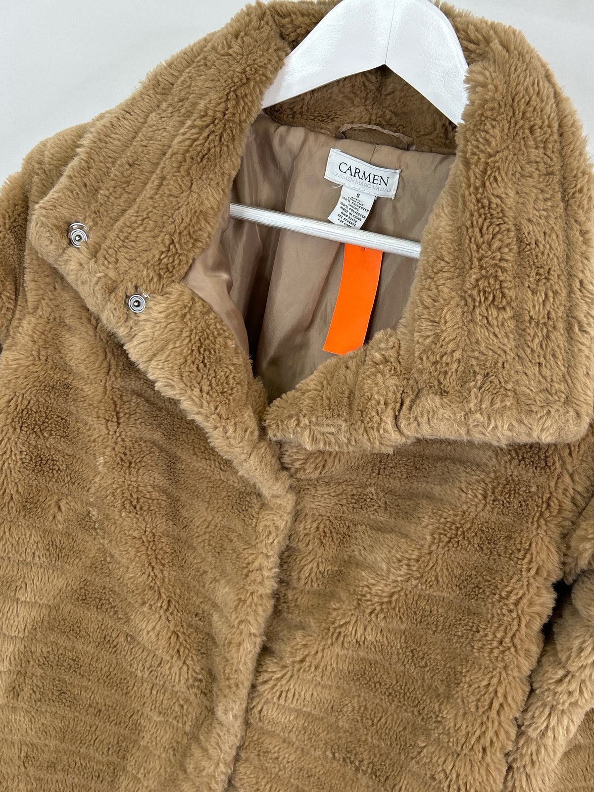 CARMEN MARC VALVO Size S Light Brown Women Coat
