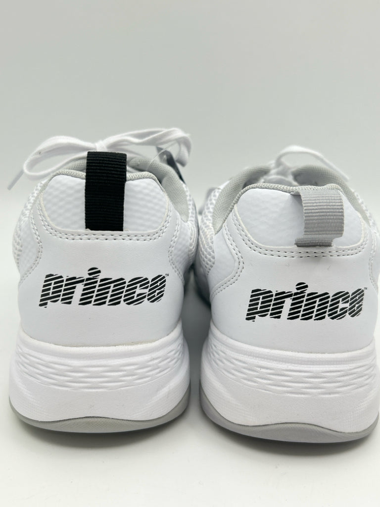 PRINCE Women Size 8.5 White Sneakers NIB