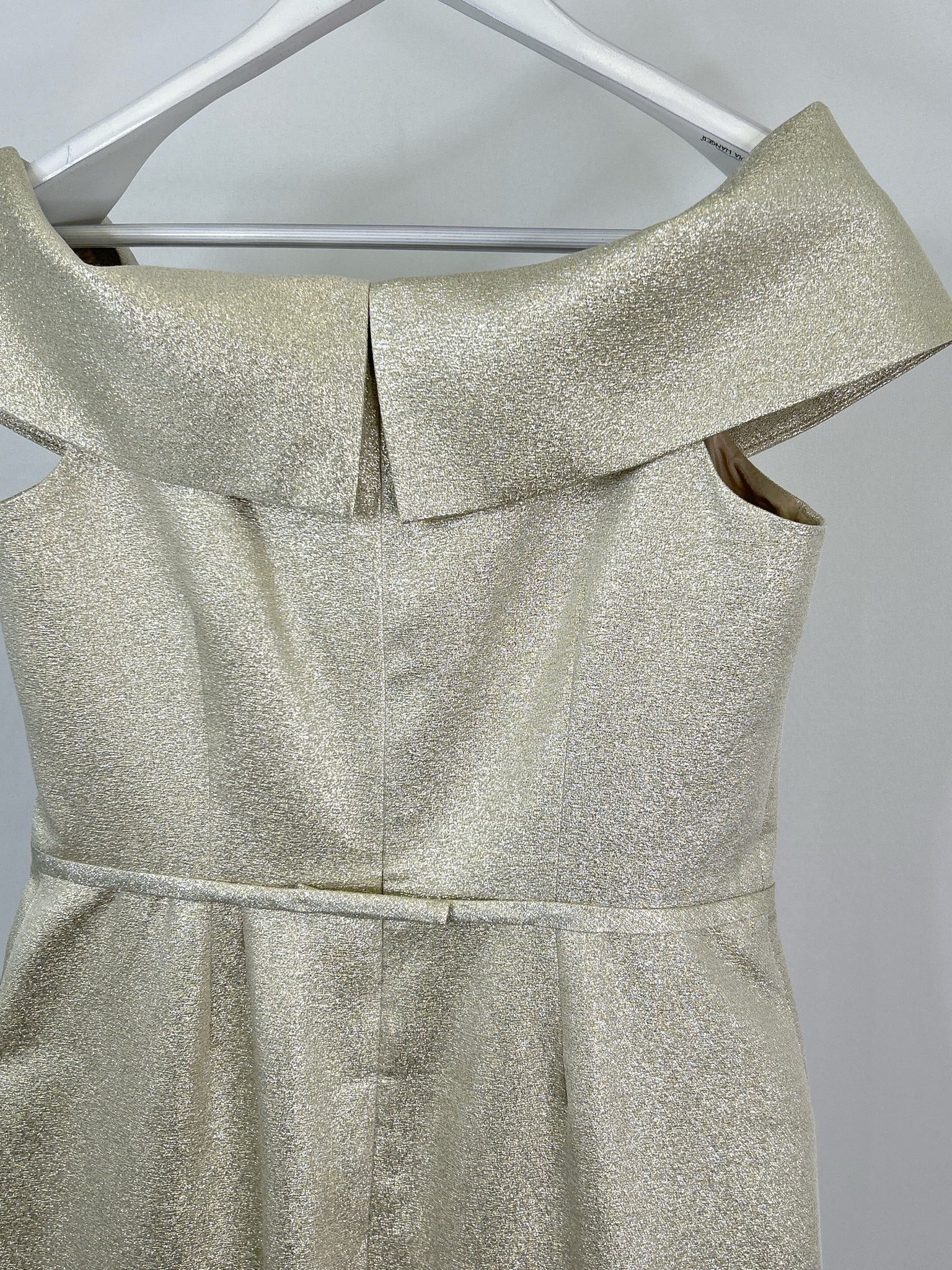 RICKIE FREEMAN TERI JON Size 12 Champagne Women Dress