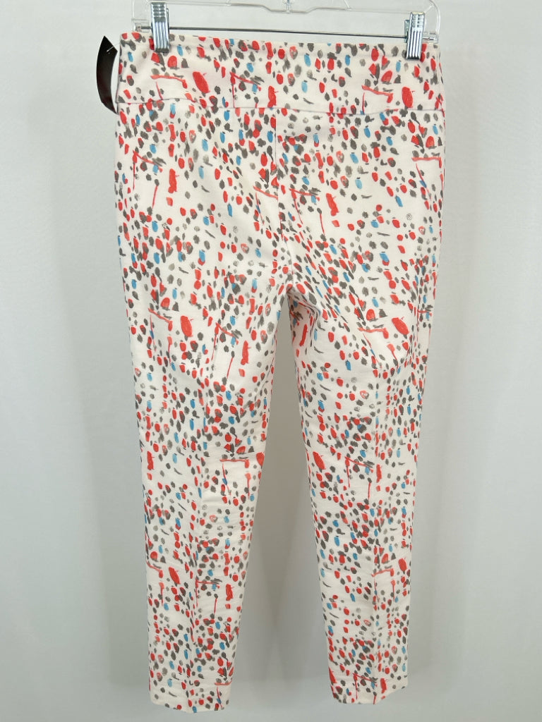 LISETTE Size 4 White Print Women's Pants