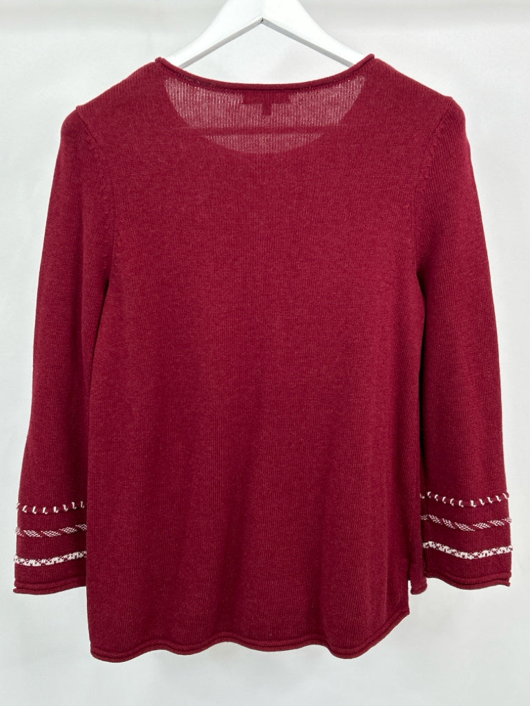 HABITAT Women Size S Cranberry Sweater