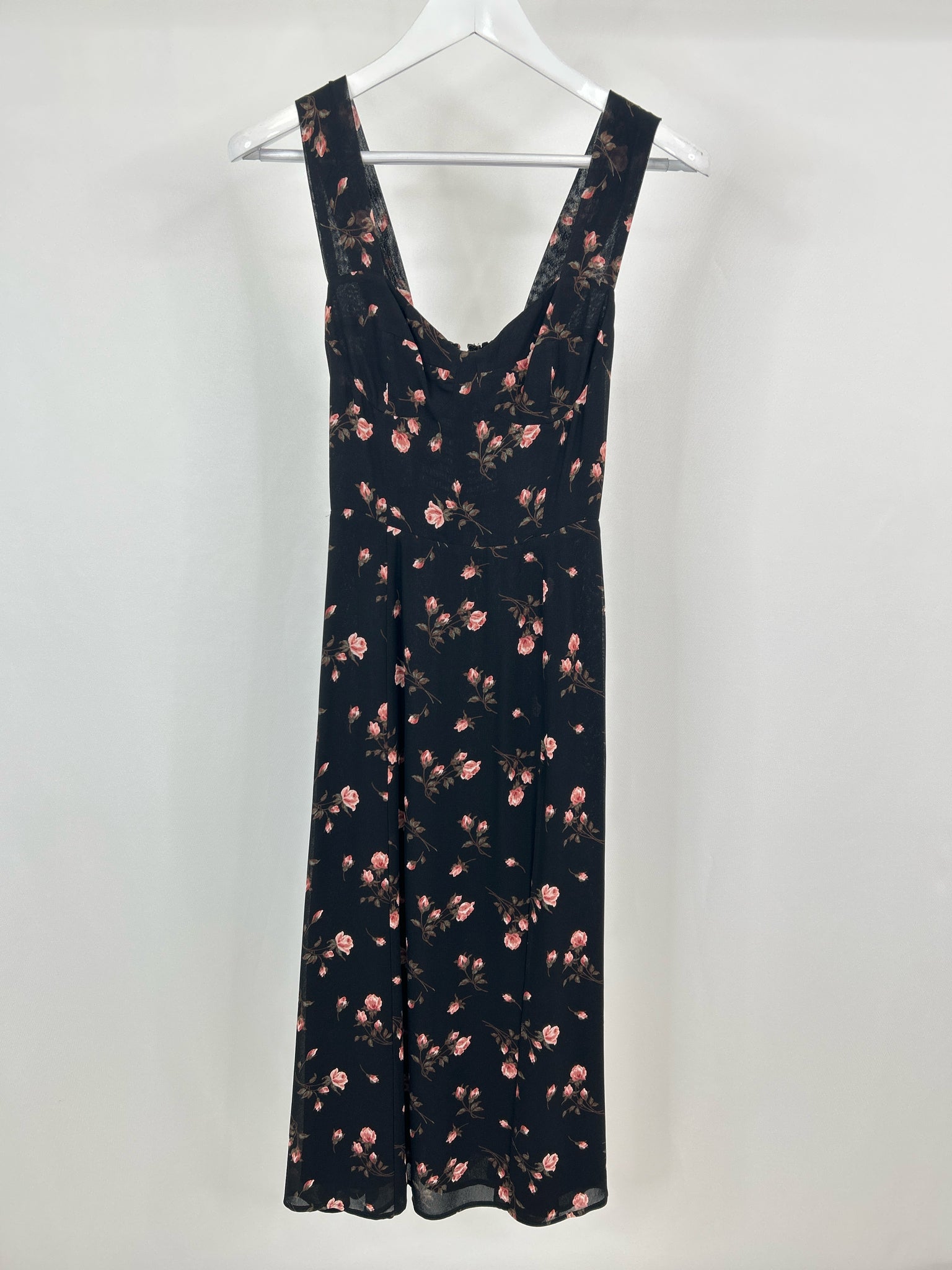 REFORMATION Size 4 Black Print Women Dress