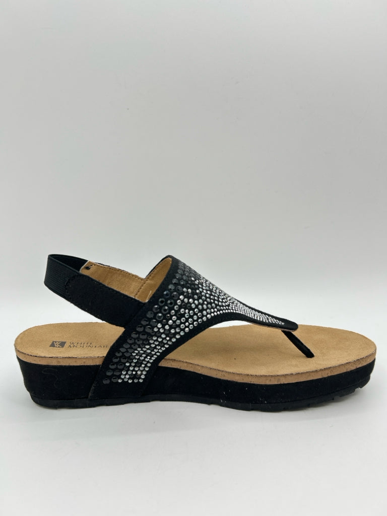 WHITE MOUNTAIN Size 10M Black Sandal