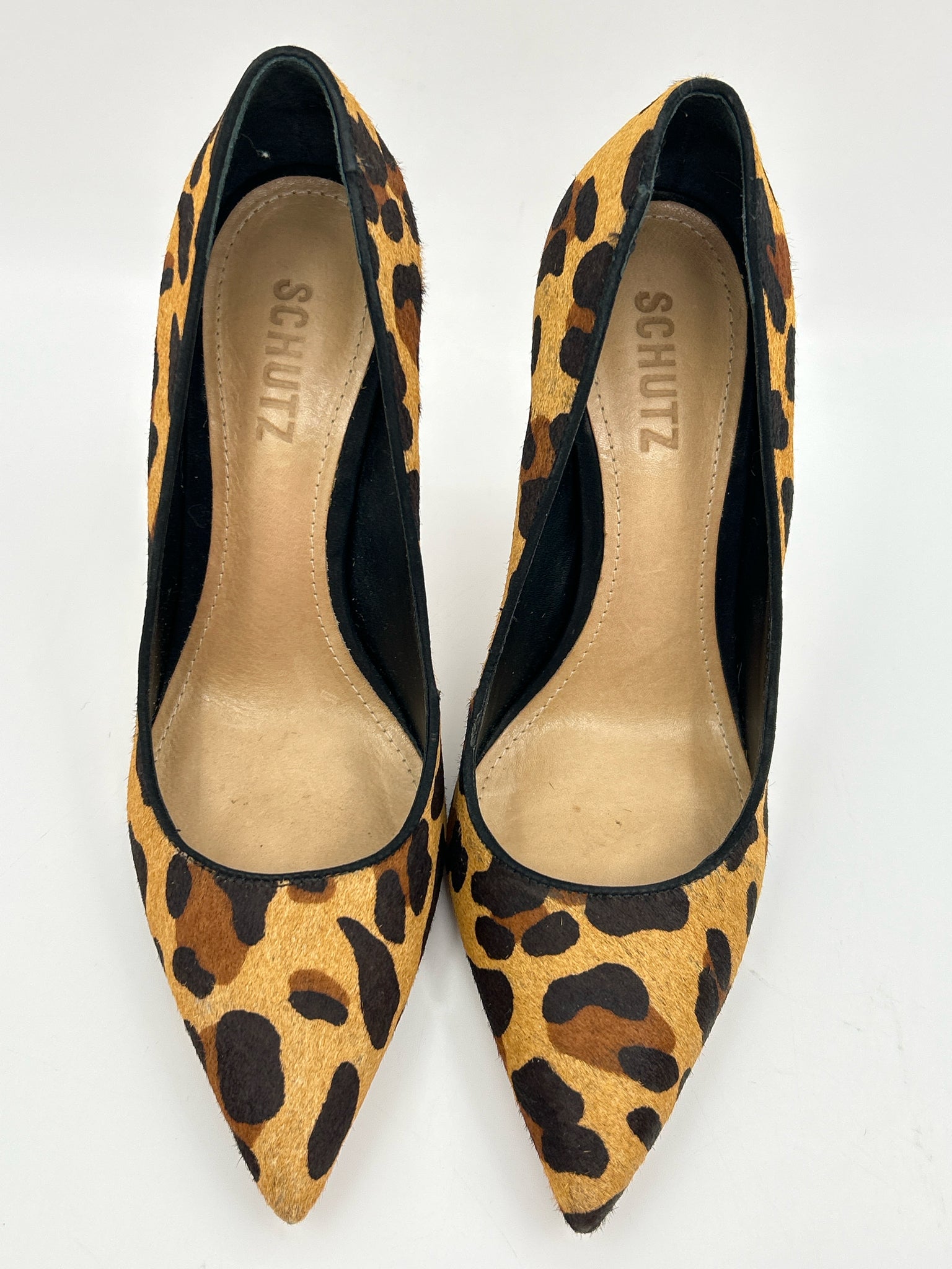 SCHUTZ Size 7.5B Animal Print Women Pumps