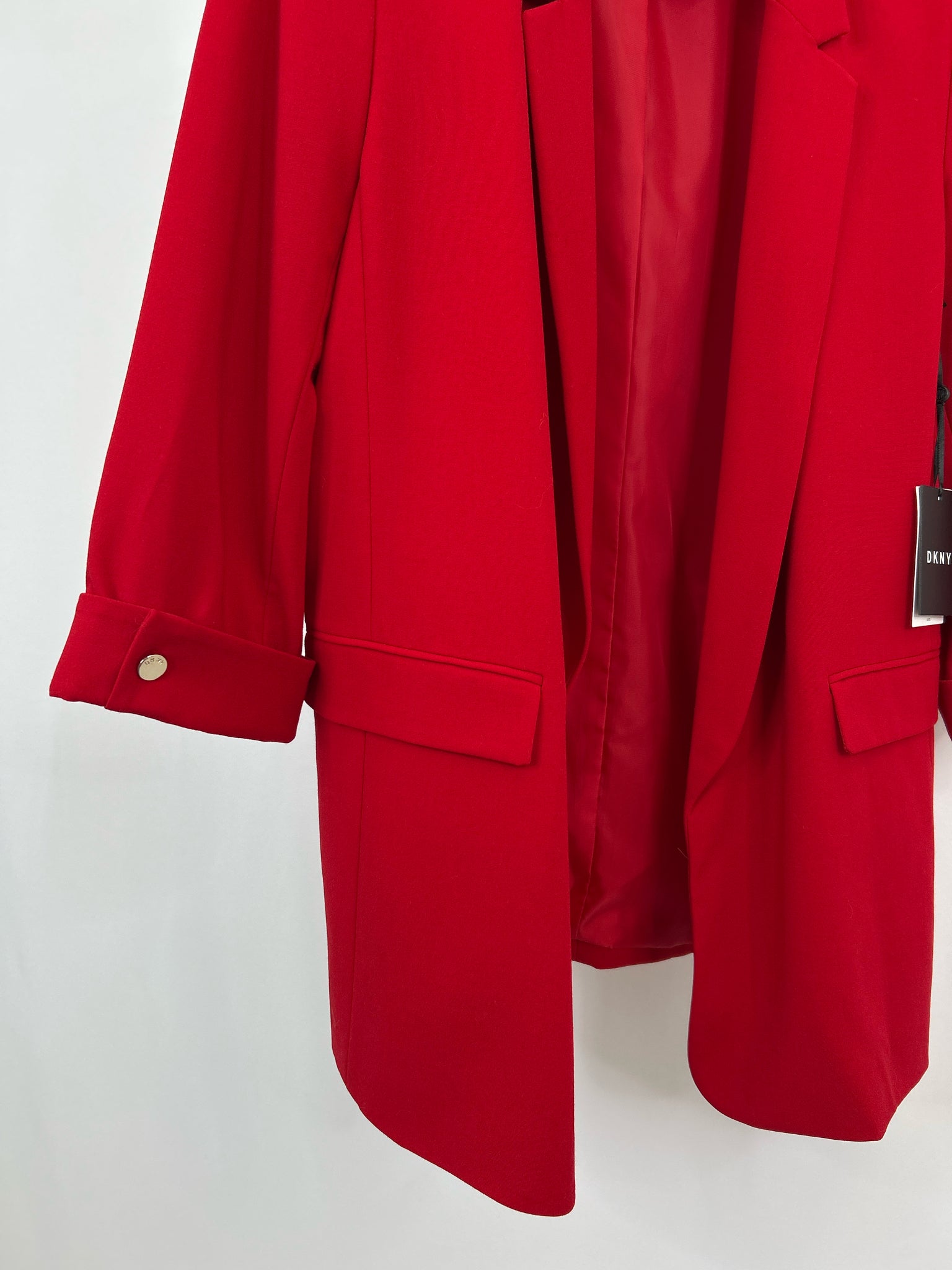 DKNY Size 16 Red Women Blazer