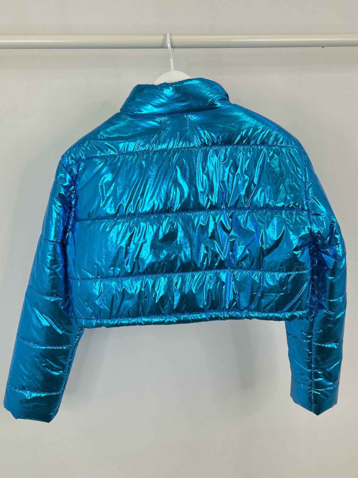 STEVE MADDEN Size M METALLIC BLUE Women Jacket
