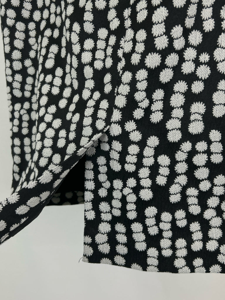 ANN TAYLOR Size 10 Black & White Women's Skirt NWT