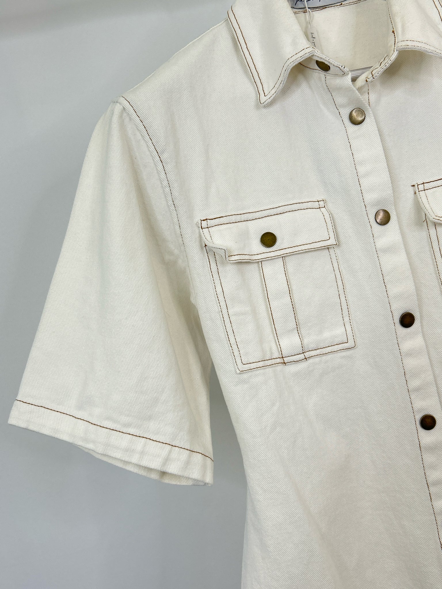 Petal & Pup Size 6 white denim Women Dress
