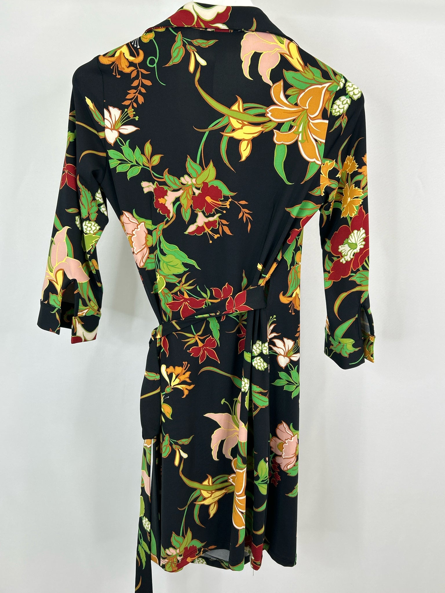 Flora Bea Size S Black Print Women Dress