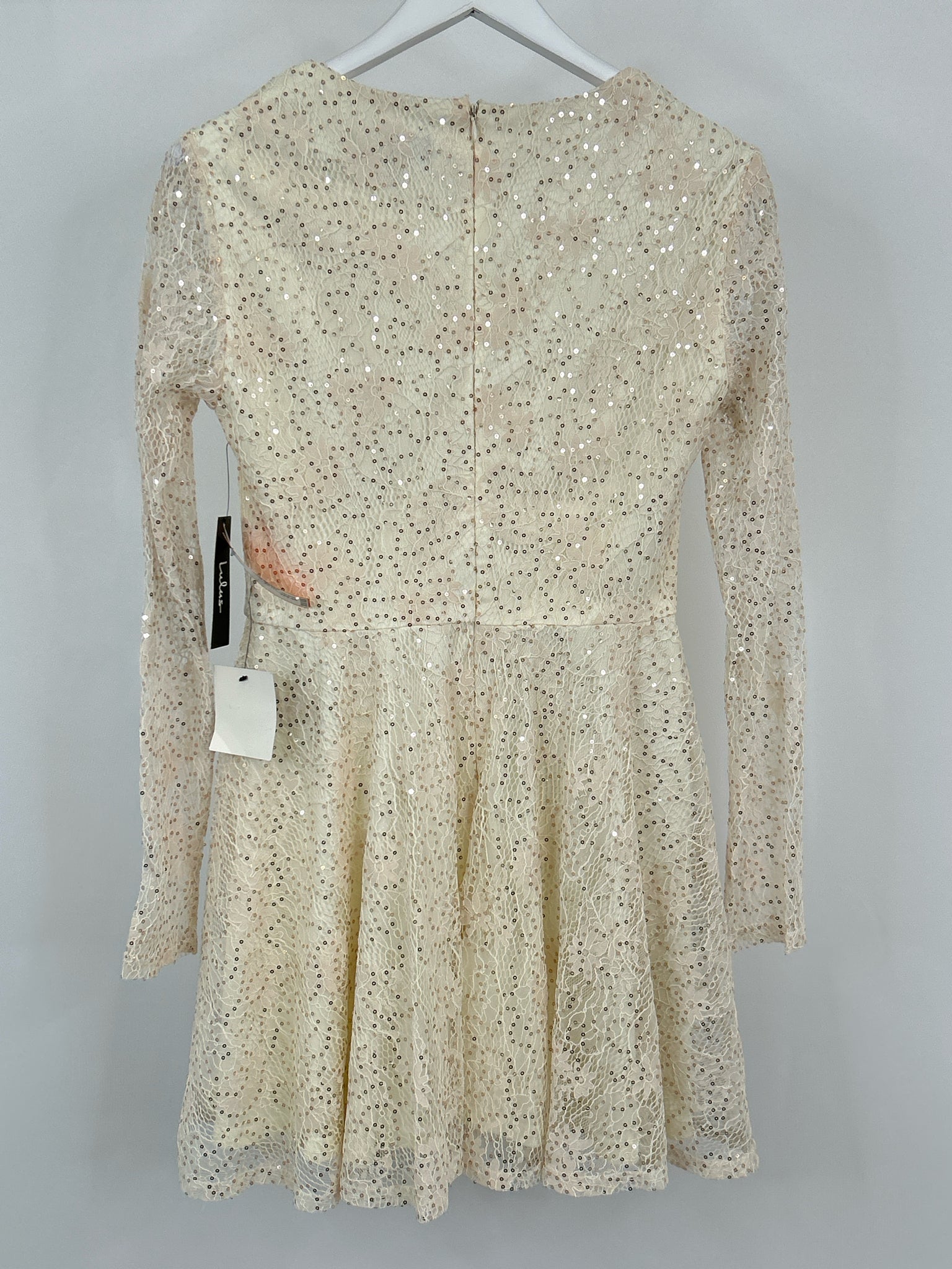 Lulus Size M Cream Lace Women Dress