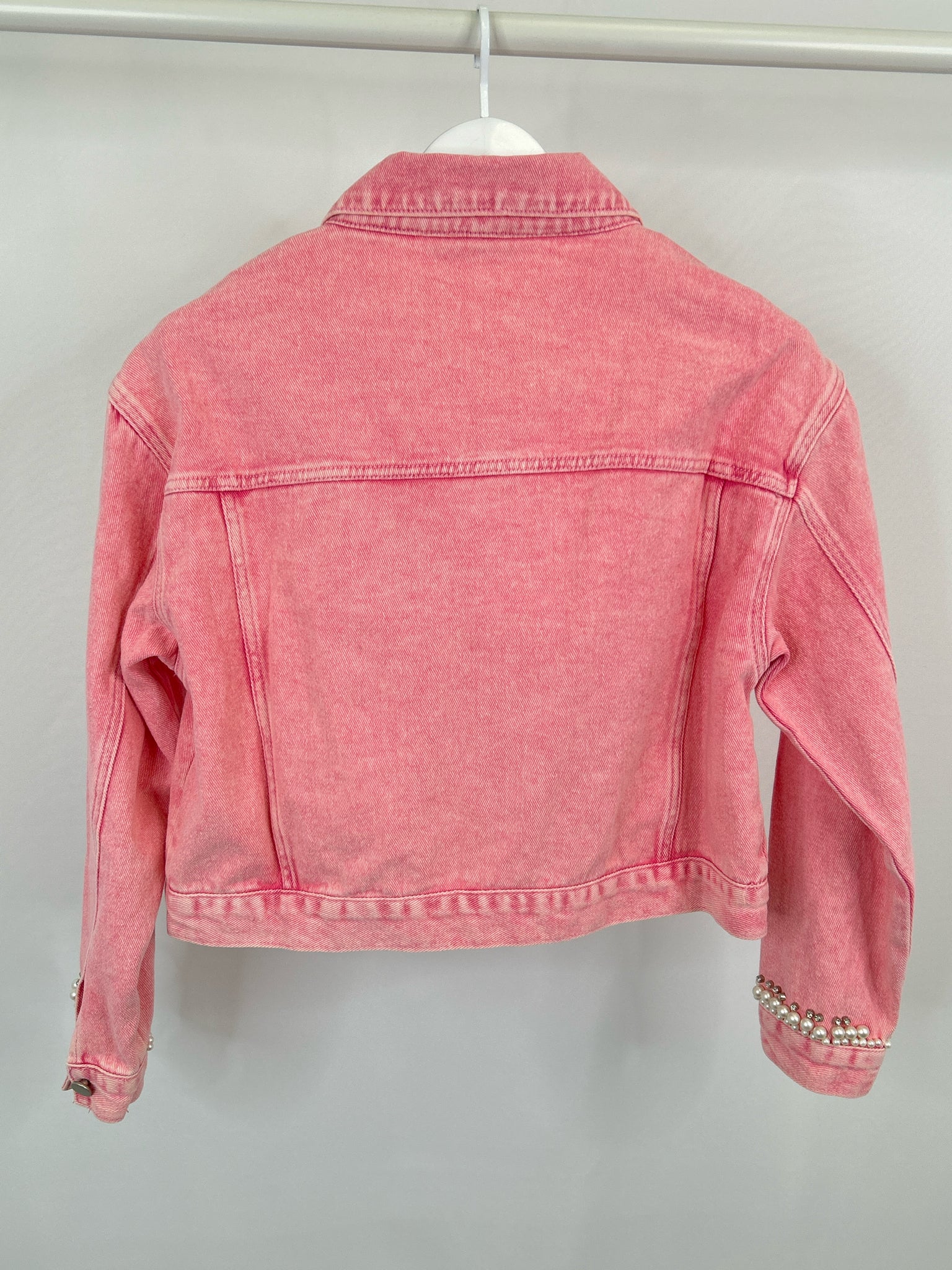 SAVANNA JANE NWT Size M Pink Denim Women Jacket