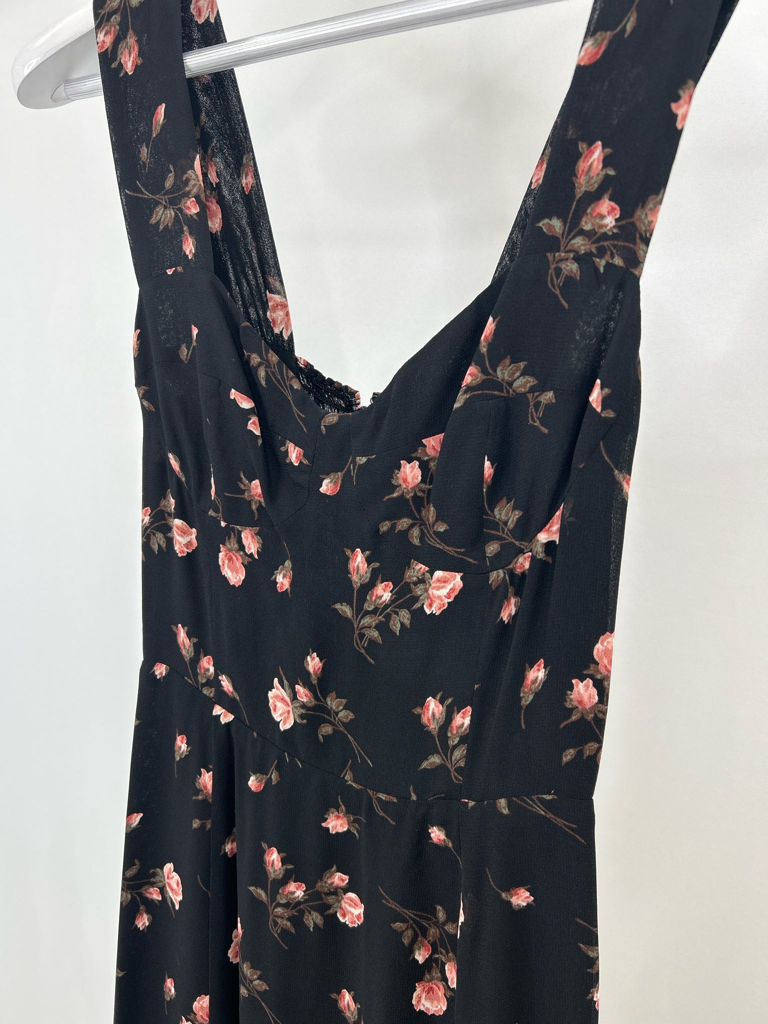REFORMATION Size 4 Black Print Women Dress