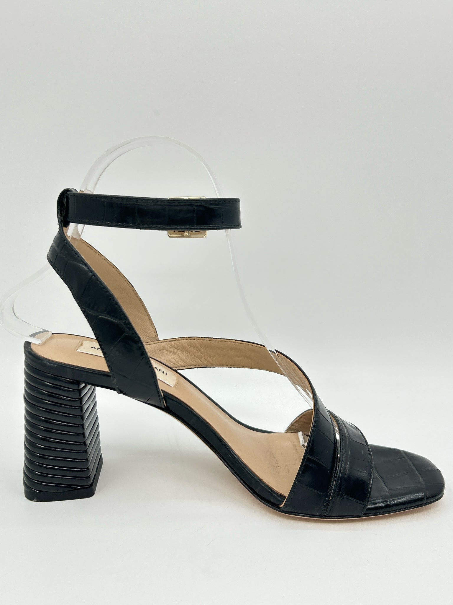 ANTONIO MELANI Size 7M Black Women Pumps