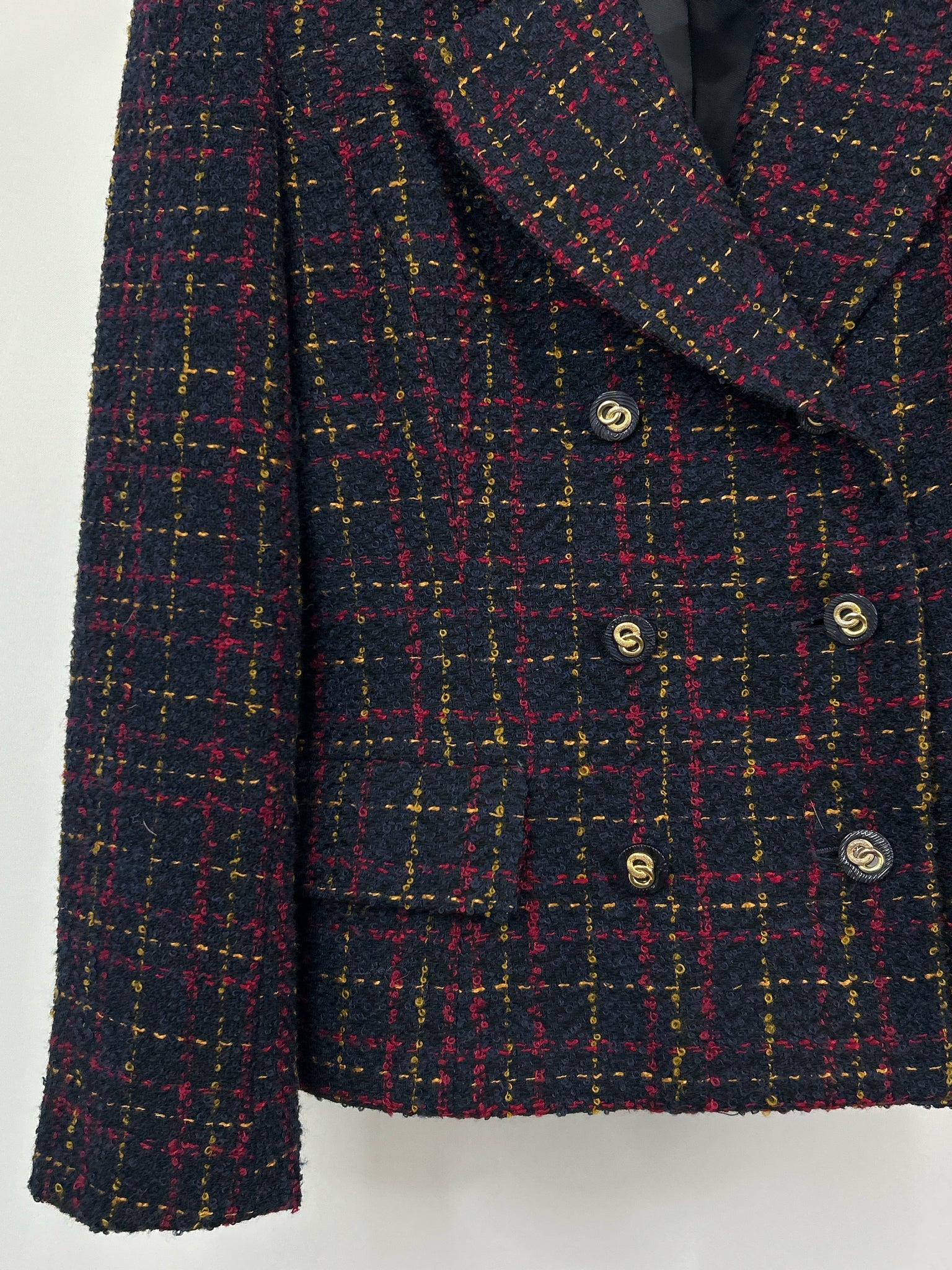 HERBERT GROSSMAN Size 8 Navy Women 2-Piece w/skirt