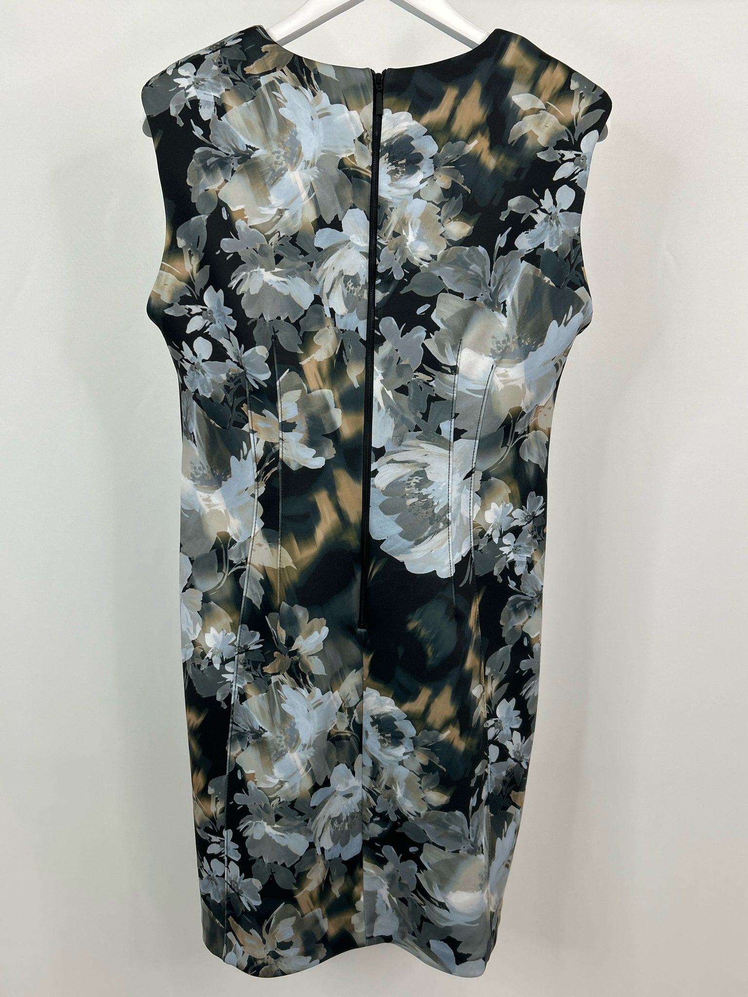 CALVIN KLEIN Size 12 black and grey Women Dress