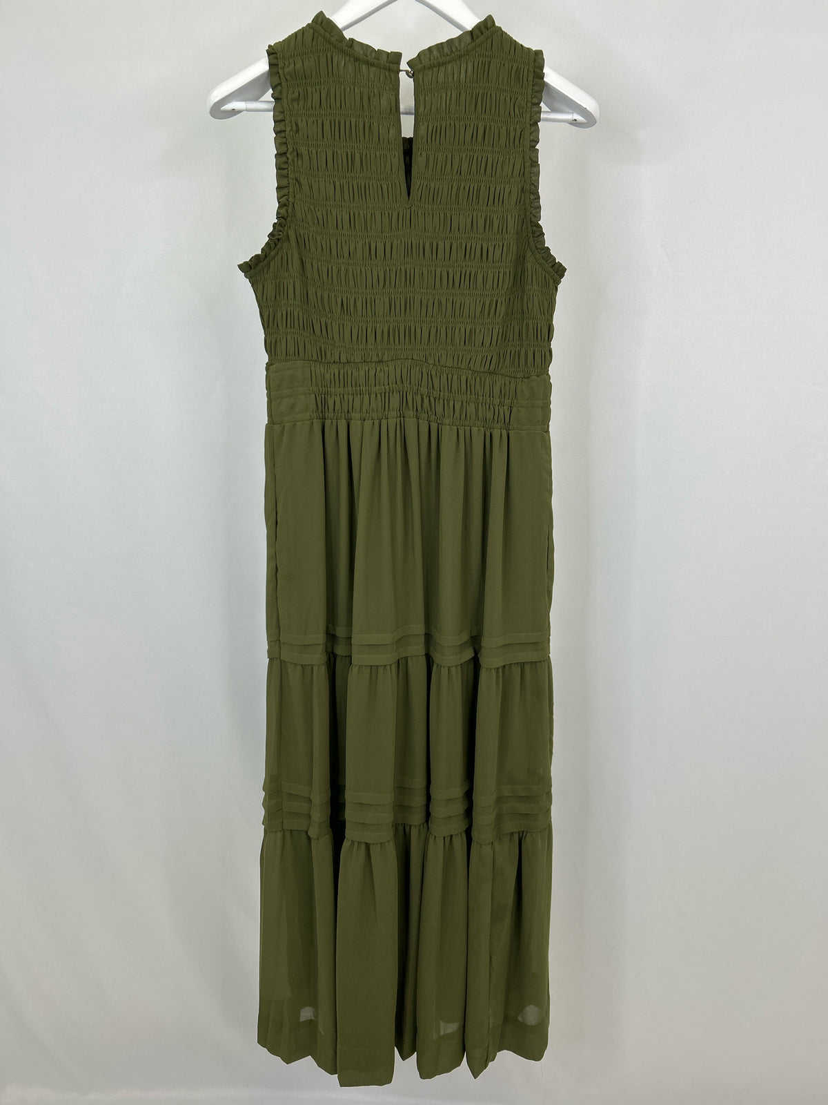 ANTHROPOLOGIE Size M ARMY GREEN Women Dress