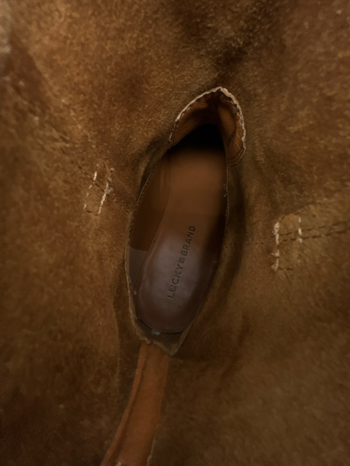 LUCKY BRAND Size 9M CHESTNUT Women Booties