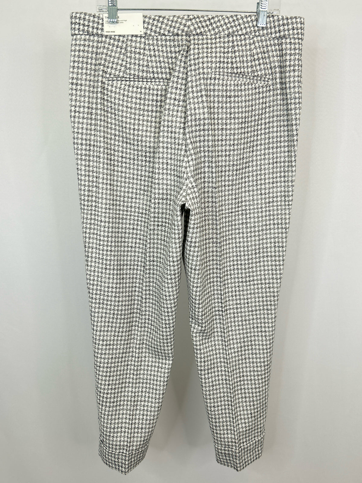 ANN TAYLOR Size 14 white & grey Women Pants