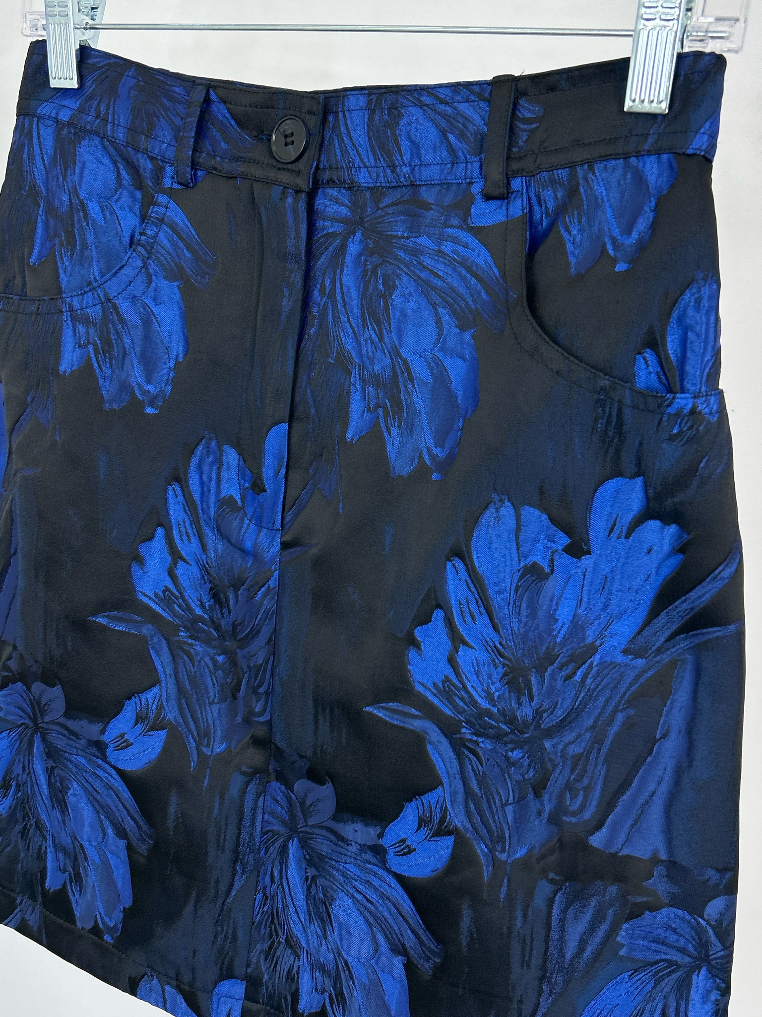 FRNCH Size S Blue & Black Women Skirt