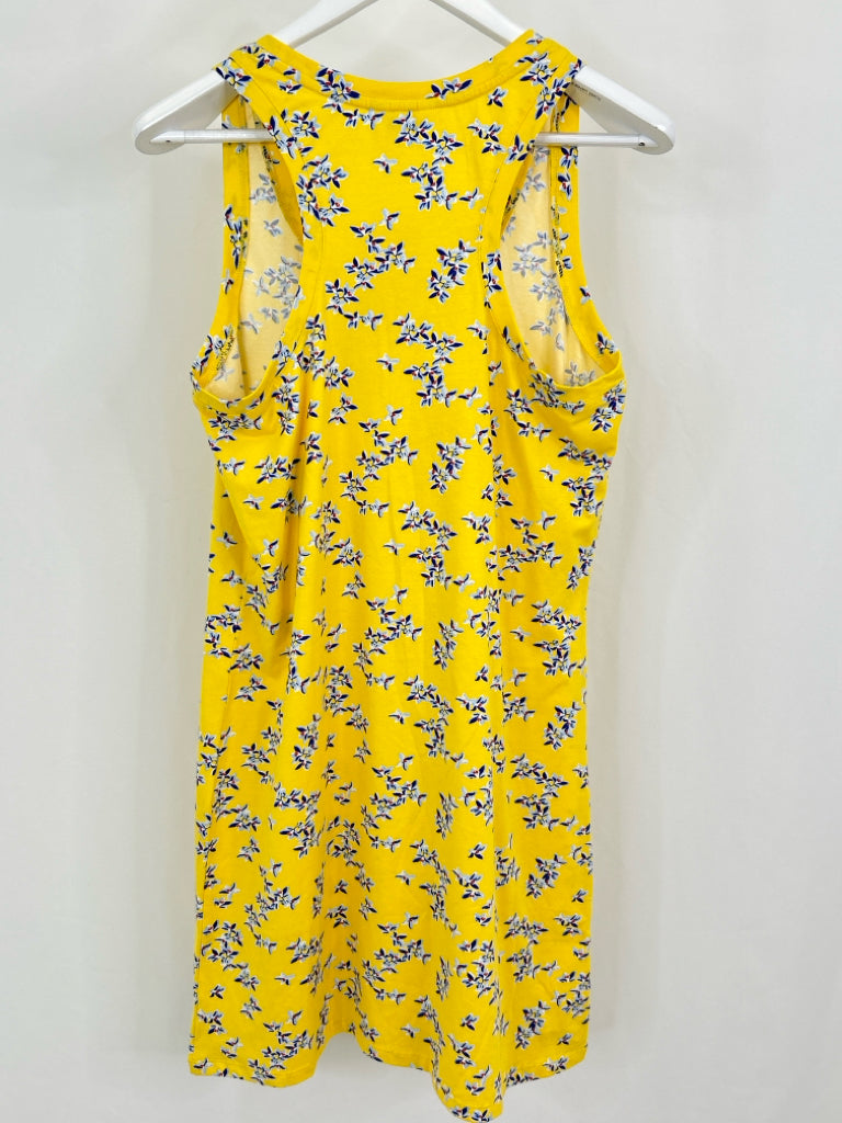 CROWN & IVY Women Size M Yellow Floral Dress NWT