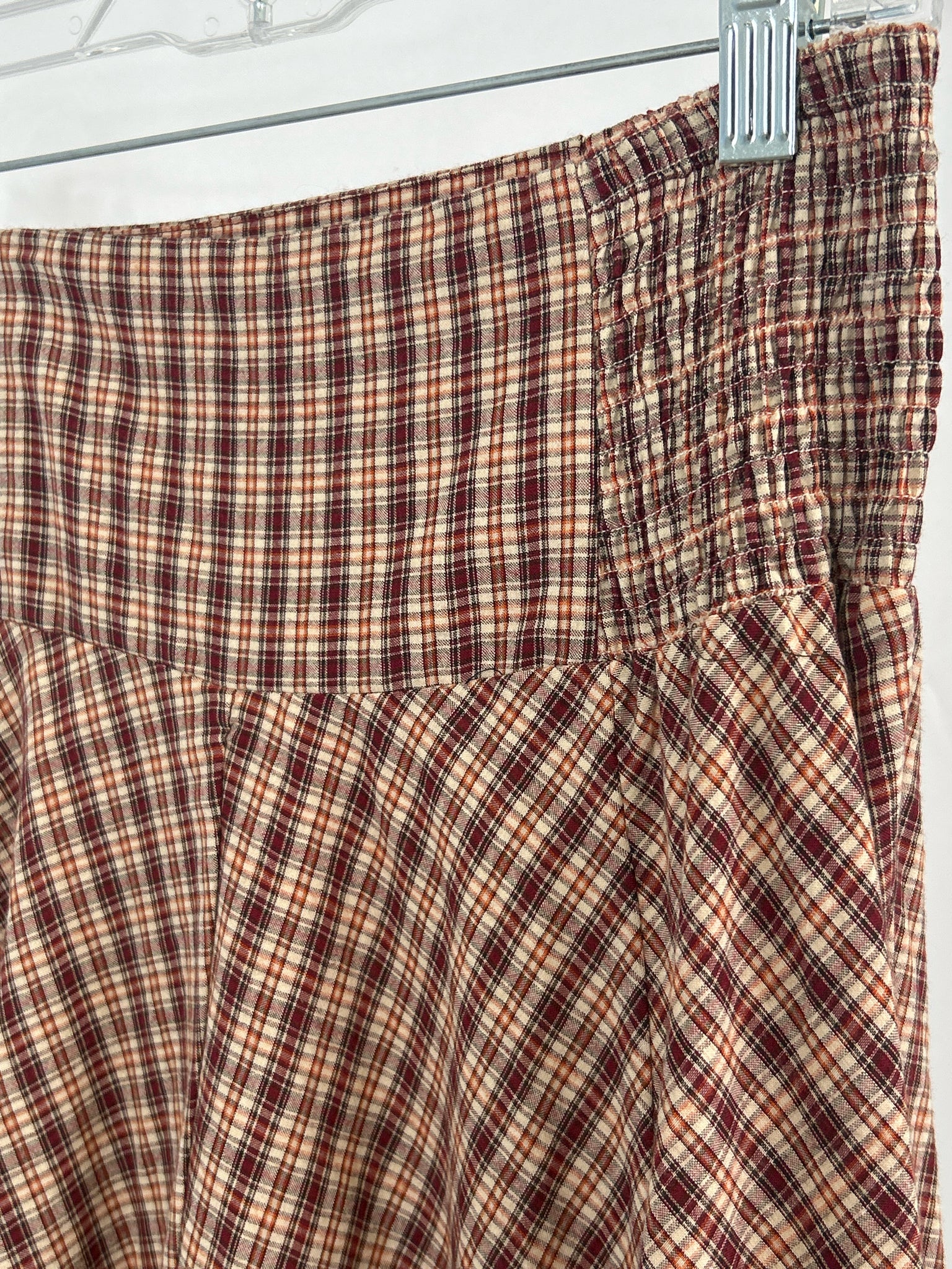 EASEL Size M Brown and Red Women Skirt